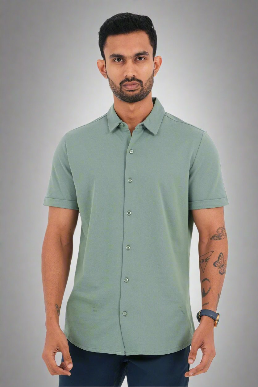 King Street TIMELESS Premium Men's Short Sleeve Casual Shirt