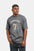 Hustle Men's Crew Neck T-Shirt - Dark Grey, Black & Beige