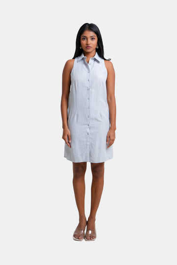 Modano Ladies Casual Stripe Sleeveless Dress