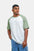 Hustle Men's Crew Neck T-Shirt - Cloud Dancer, Naval Academy & Green