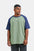Hustle Men's Crew Neck T-Shirt - Cloud Dancer, Naval Academy & Green