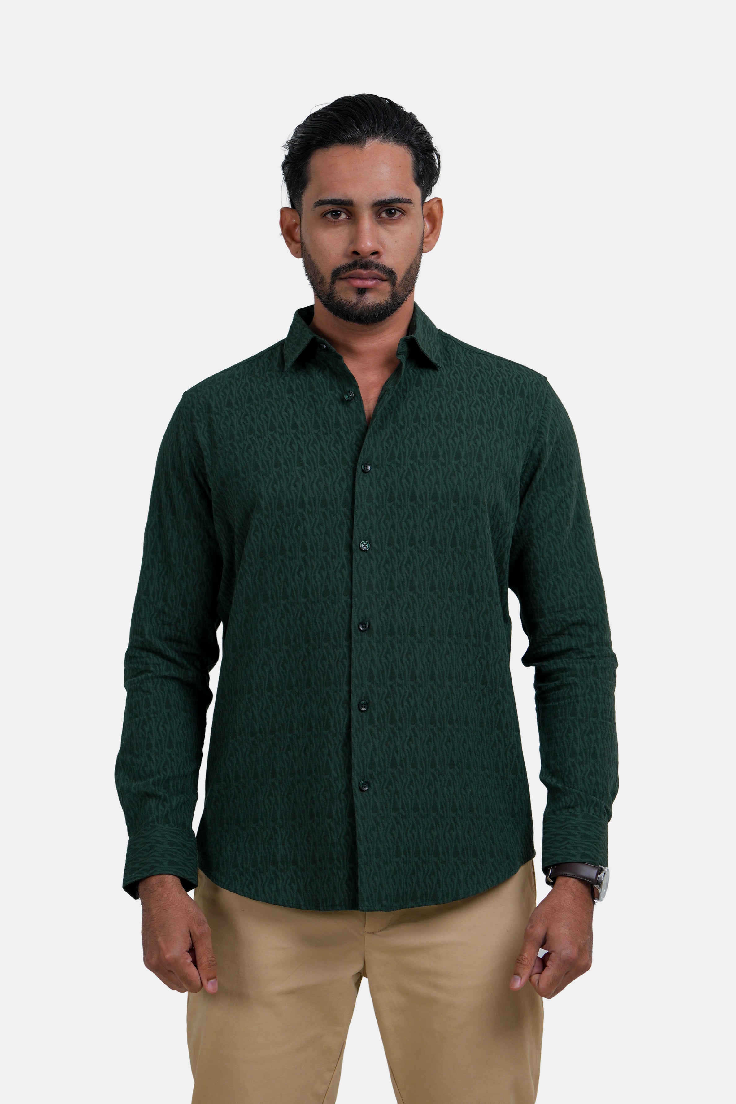 King Street Men’s Slim Fit Long Sleeve Casual Shirt