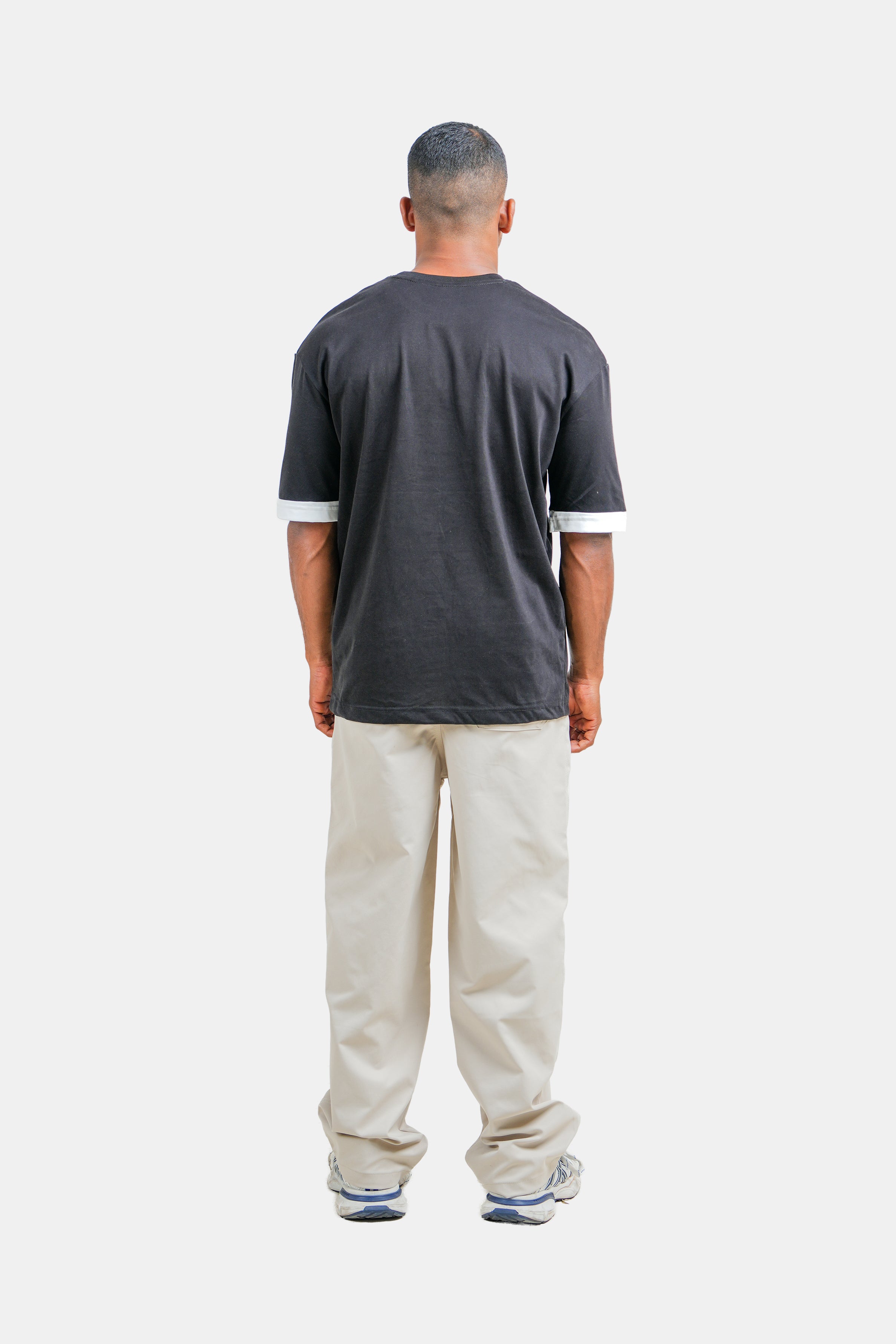 Hustle Men's Crew Neck T-Shirt - Black