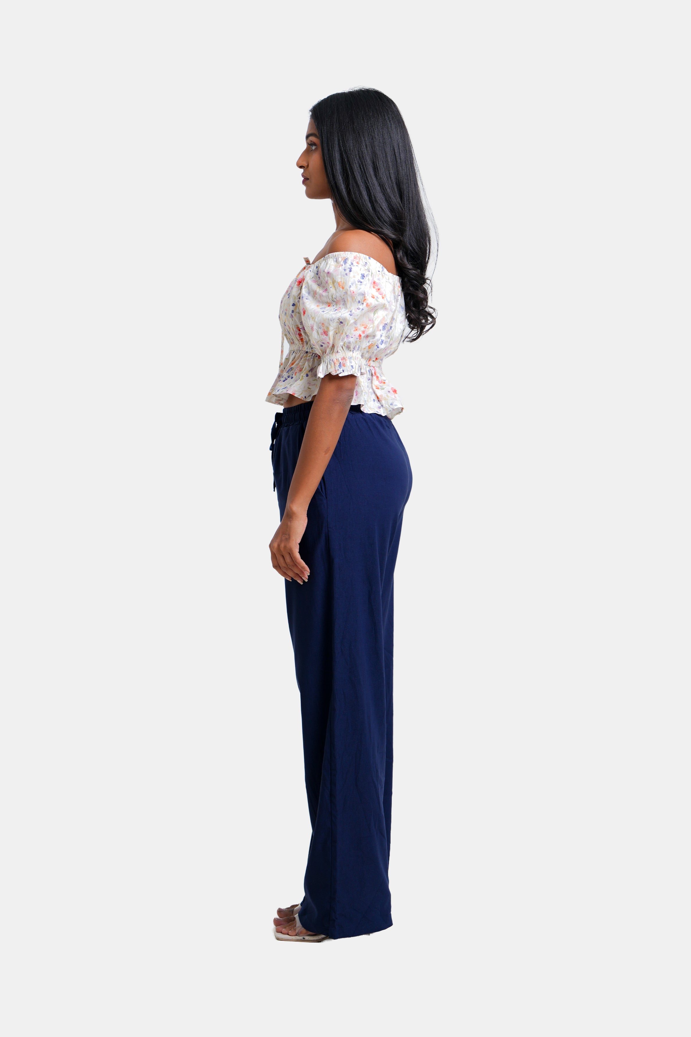 Modano Women's Floral Crop Top - Casual Wear