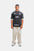 Hustle Men's Crew Neck T-Shirt - Beige, Army Green & Black