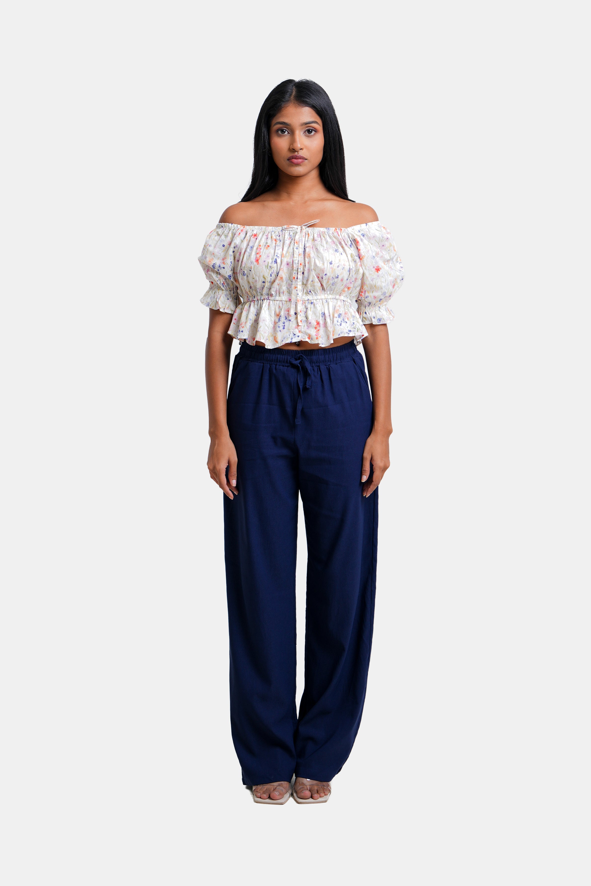 Modano Women's Floral Crop Top - Casual Wear