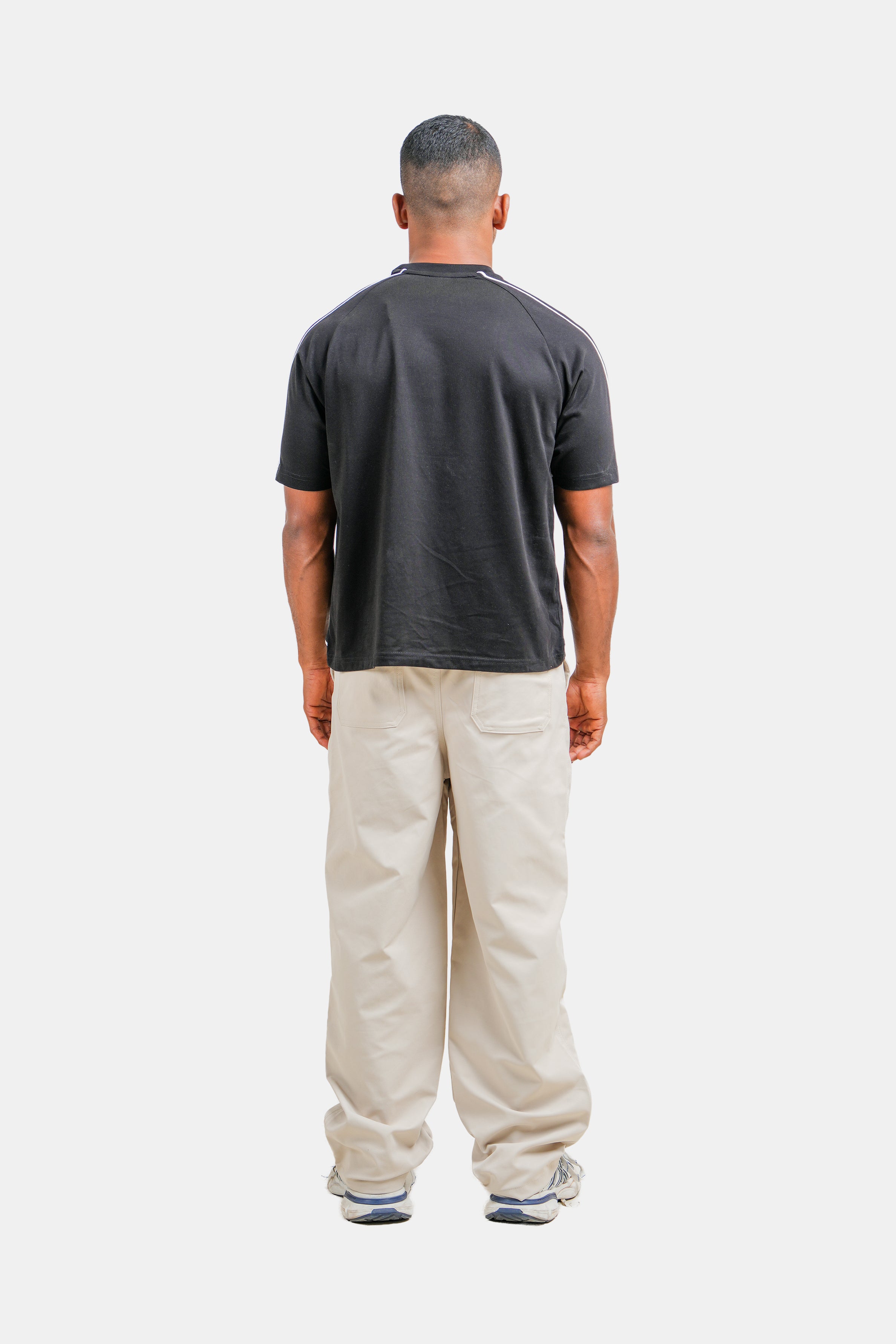 Hustle Men's Crew Neck T-Shirt - Black