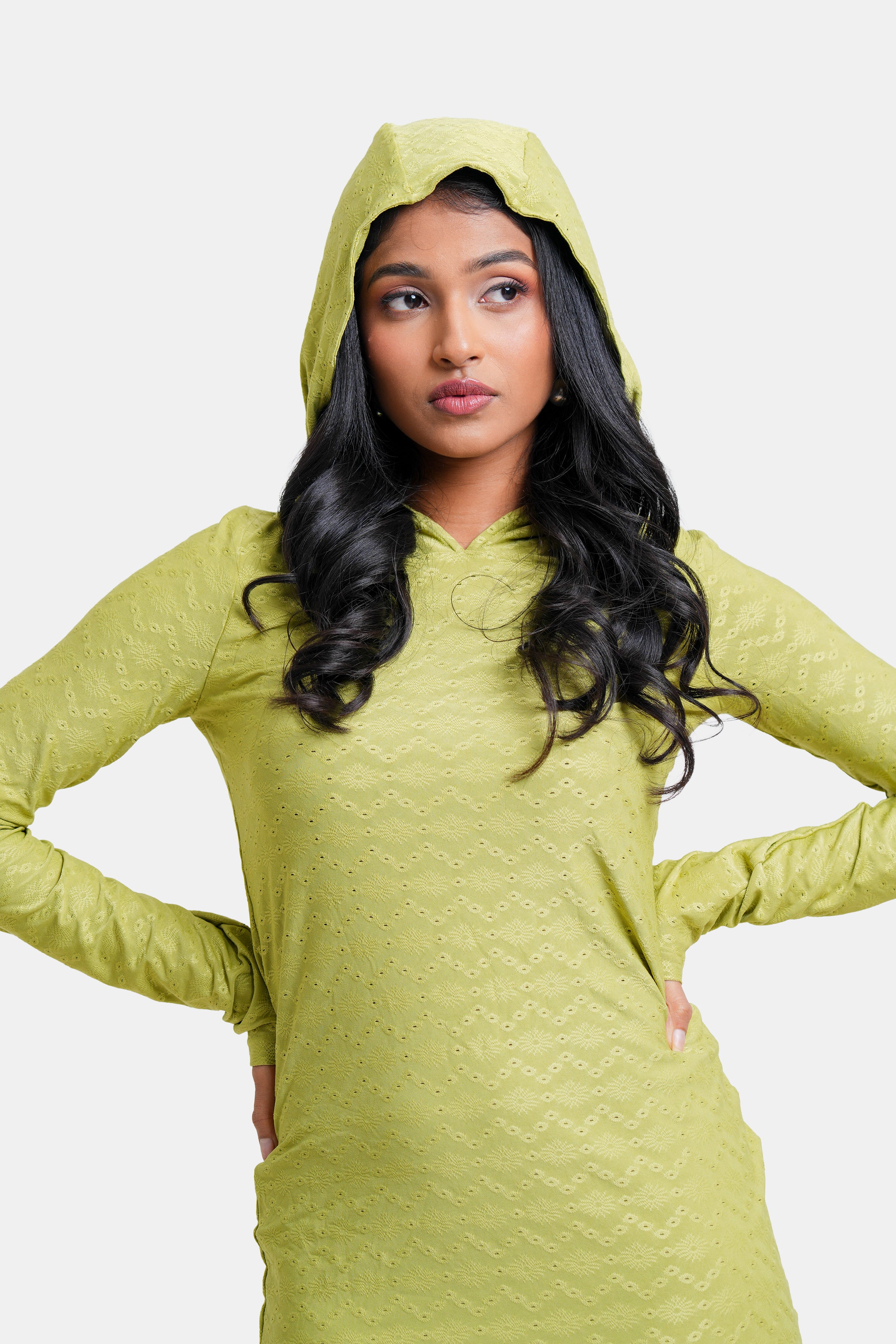Modano Women's Long Sleeve Hoodie Dress - Casual Wear