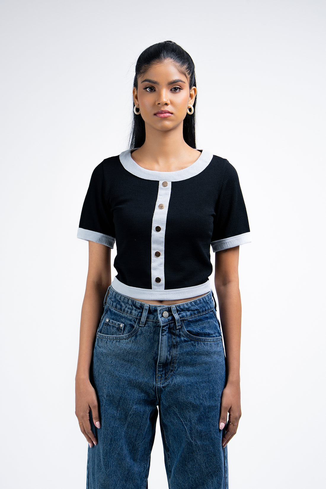 Modano Women's Crop -Top - Caual Wear