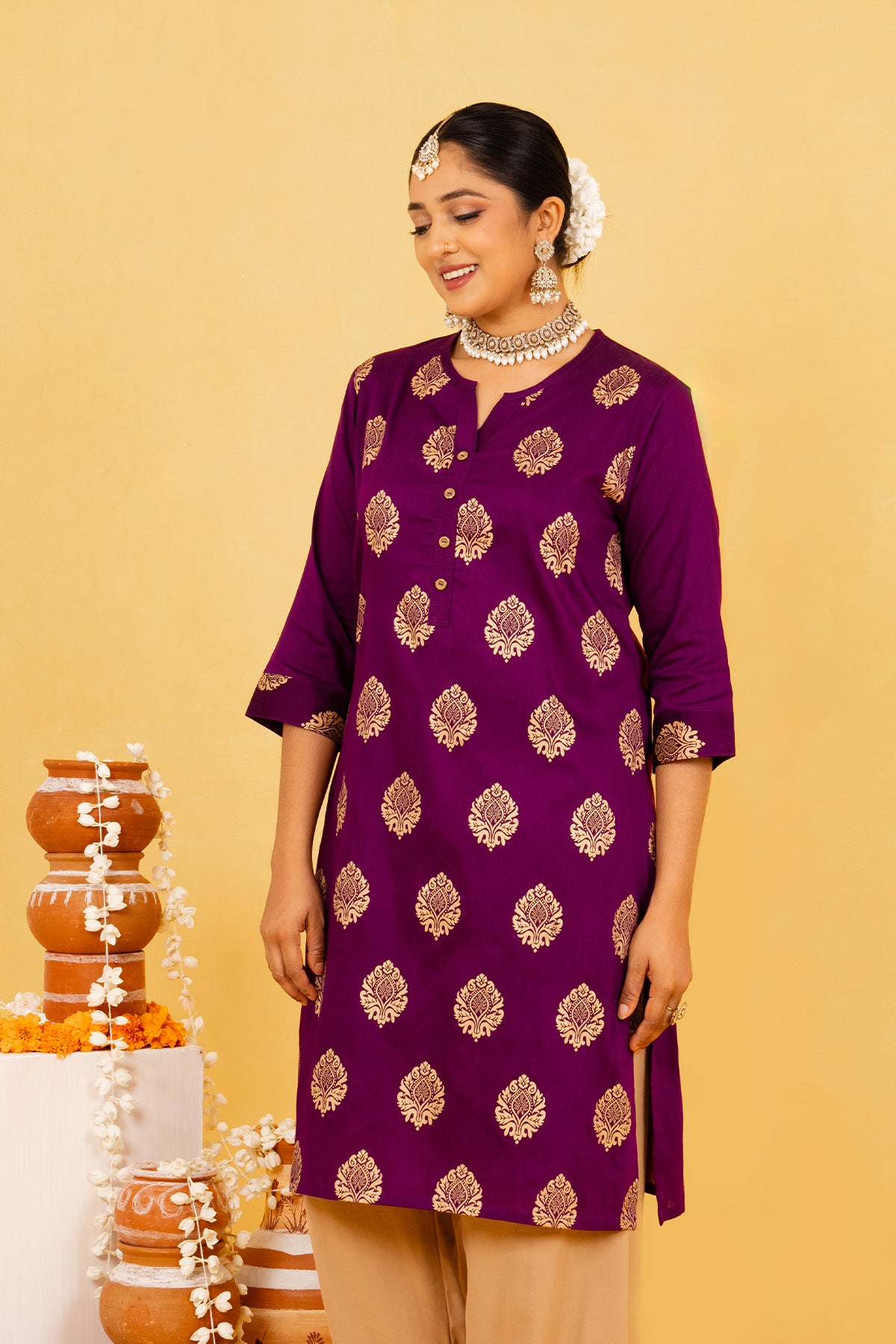 Hada PONGAL Women's Casual Kurta