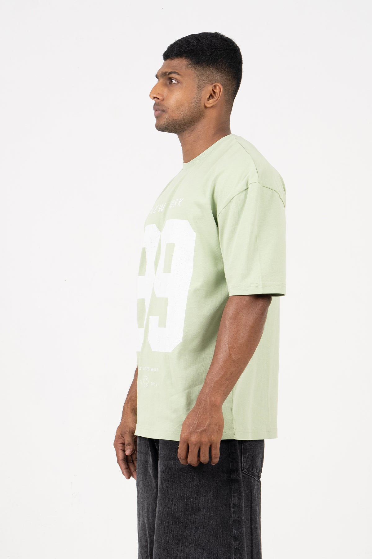 Hustle NO.89 Relax Fit Casual T-Shirt