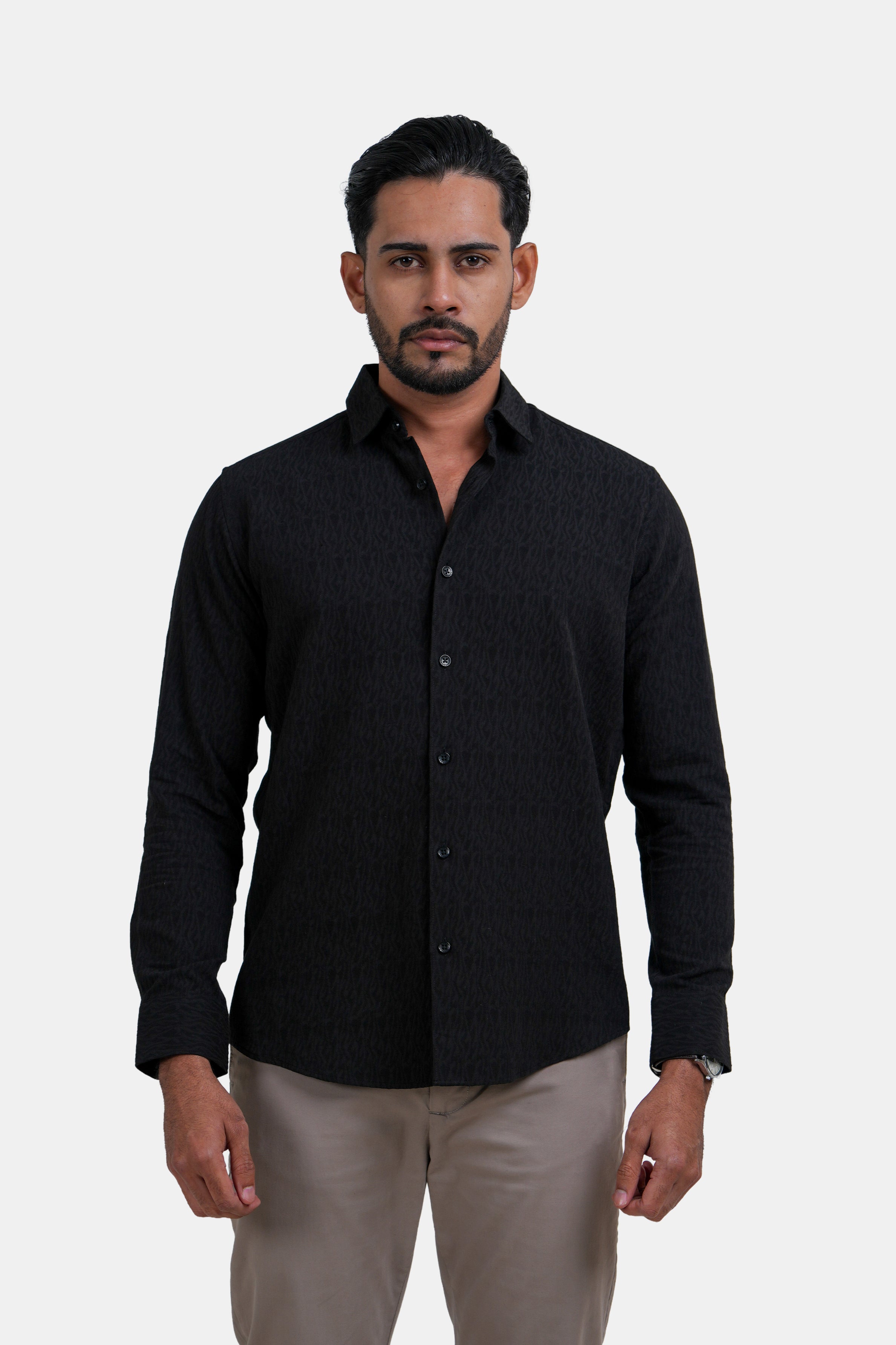 King Street Men’s Slim Fit Long Sleeve Casual Shirt