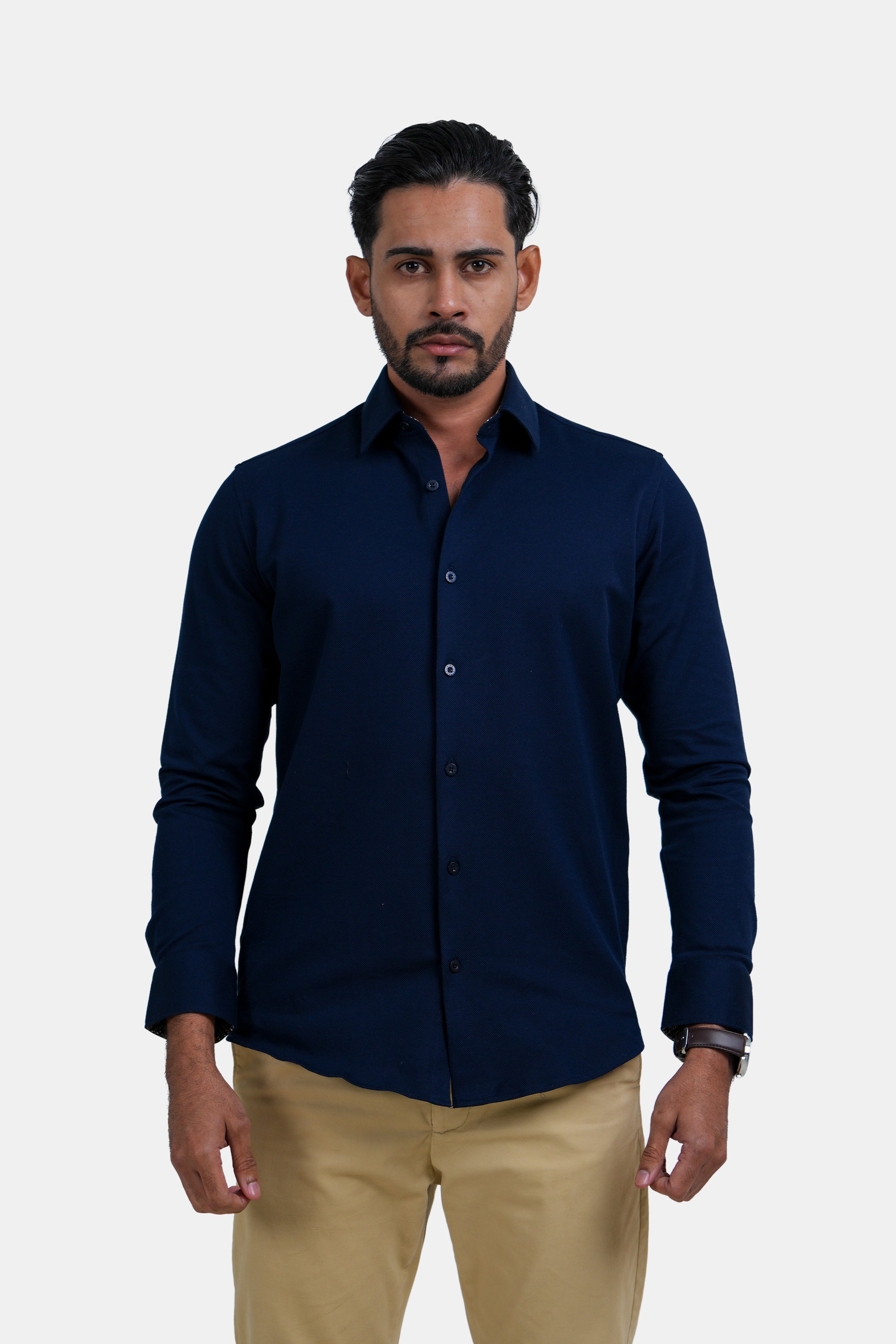 King Street Men’s Slim Fit Long Sleeve Casual Shirt