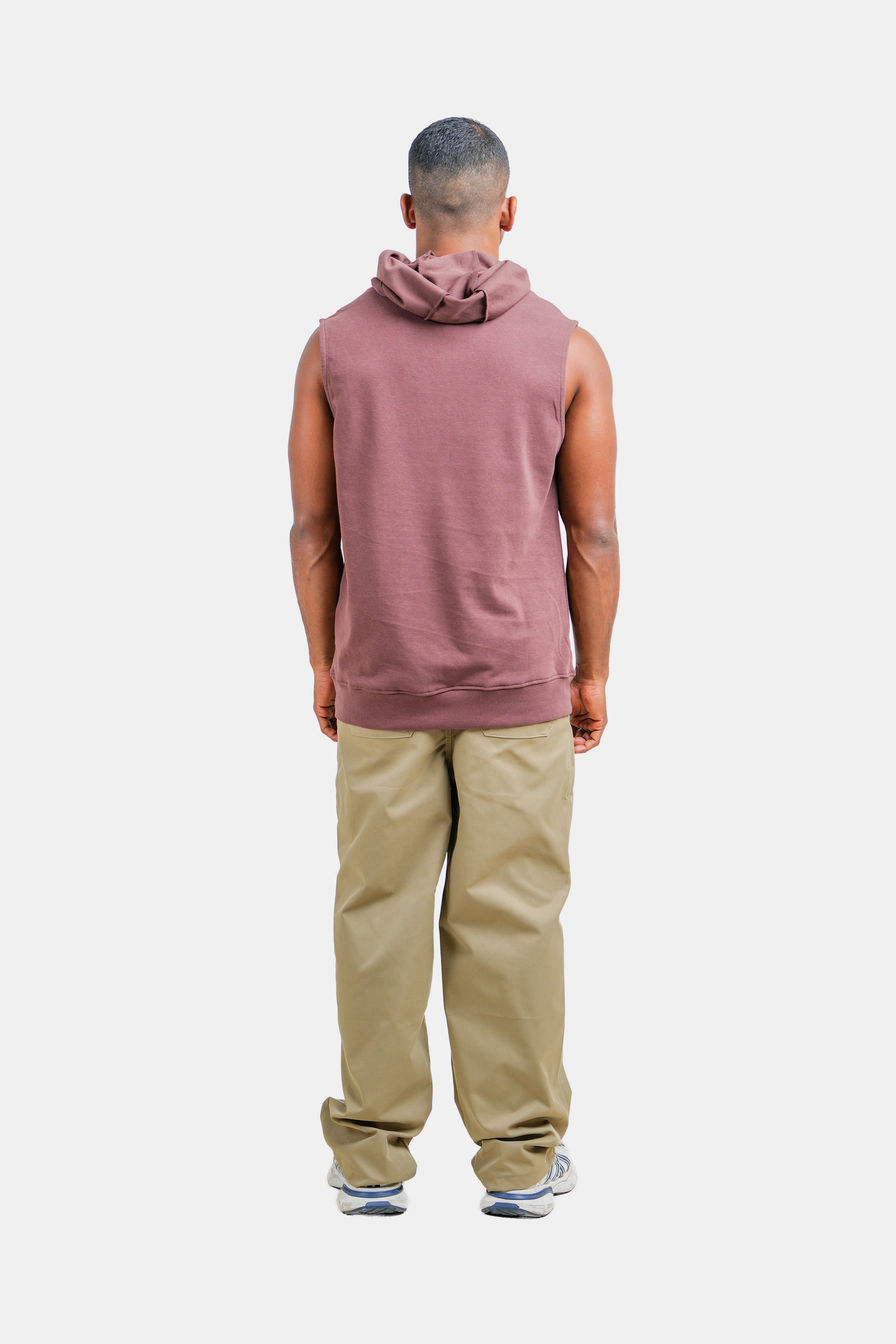Hustle Men’s Casual Sleeveless Hoodie