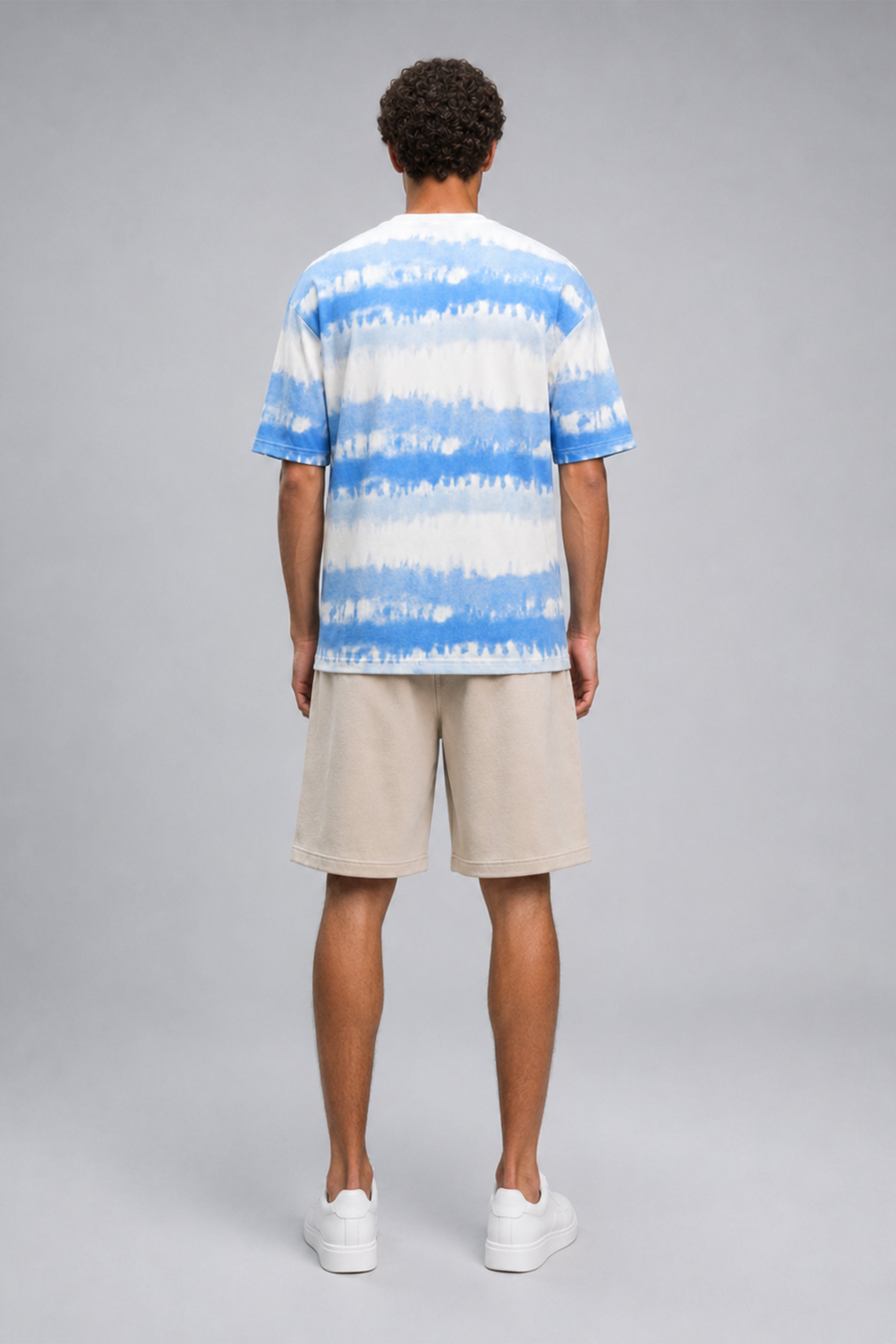 HUSTLE Men's Oversized T-Shirt - Blue