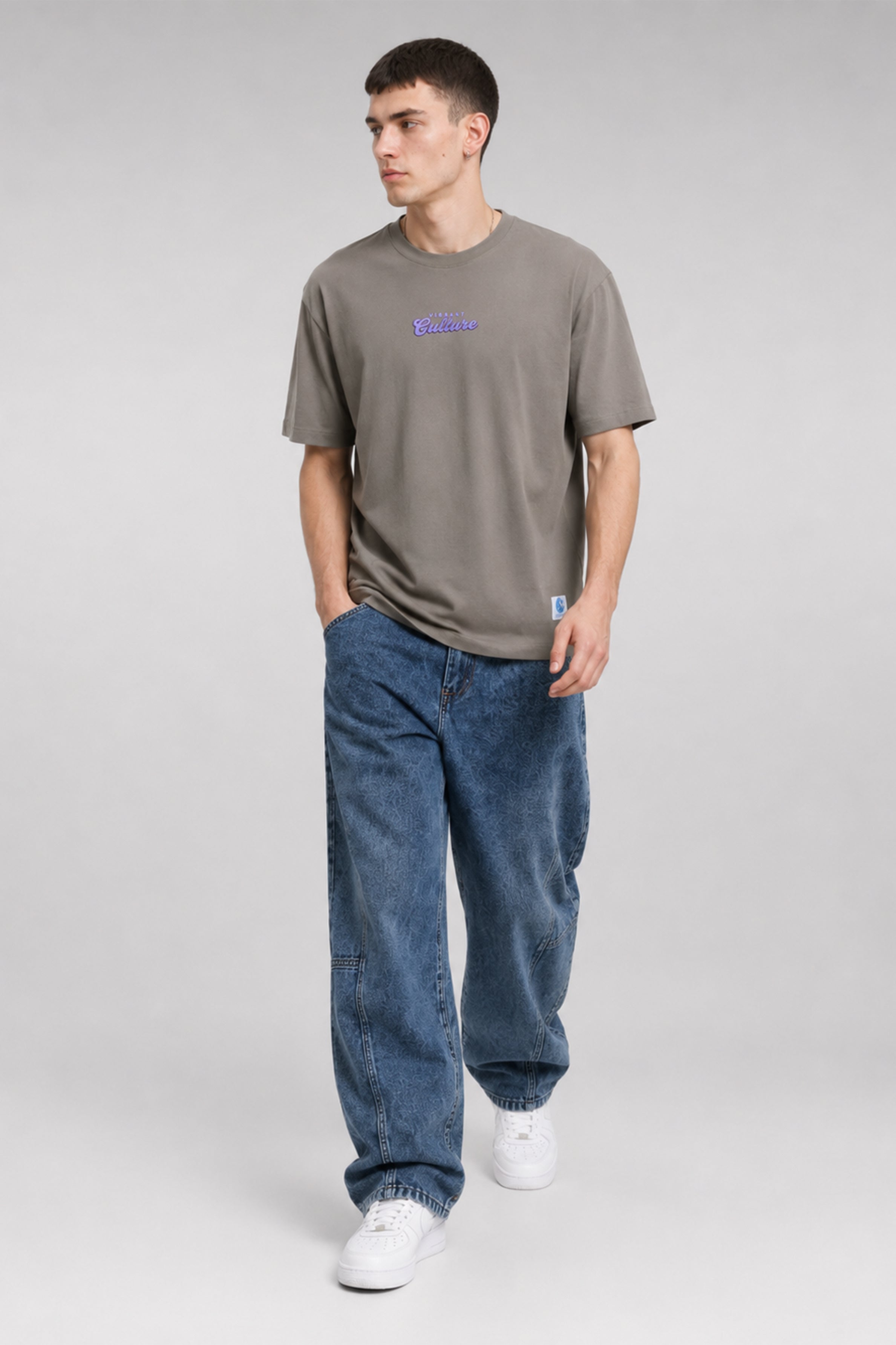 HUSTLE Men's Oversized T-Shirt - Green
