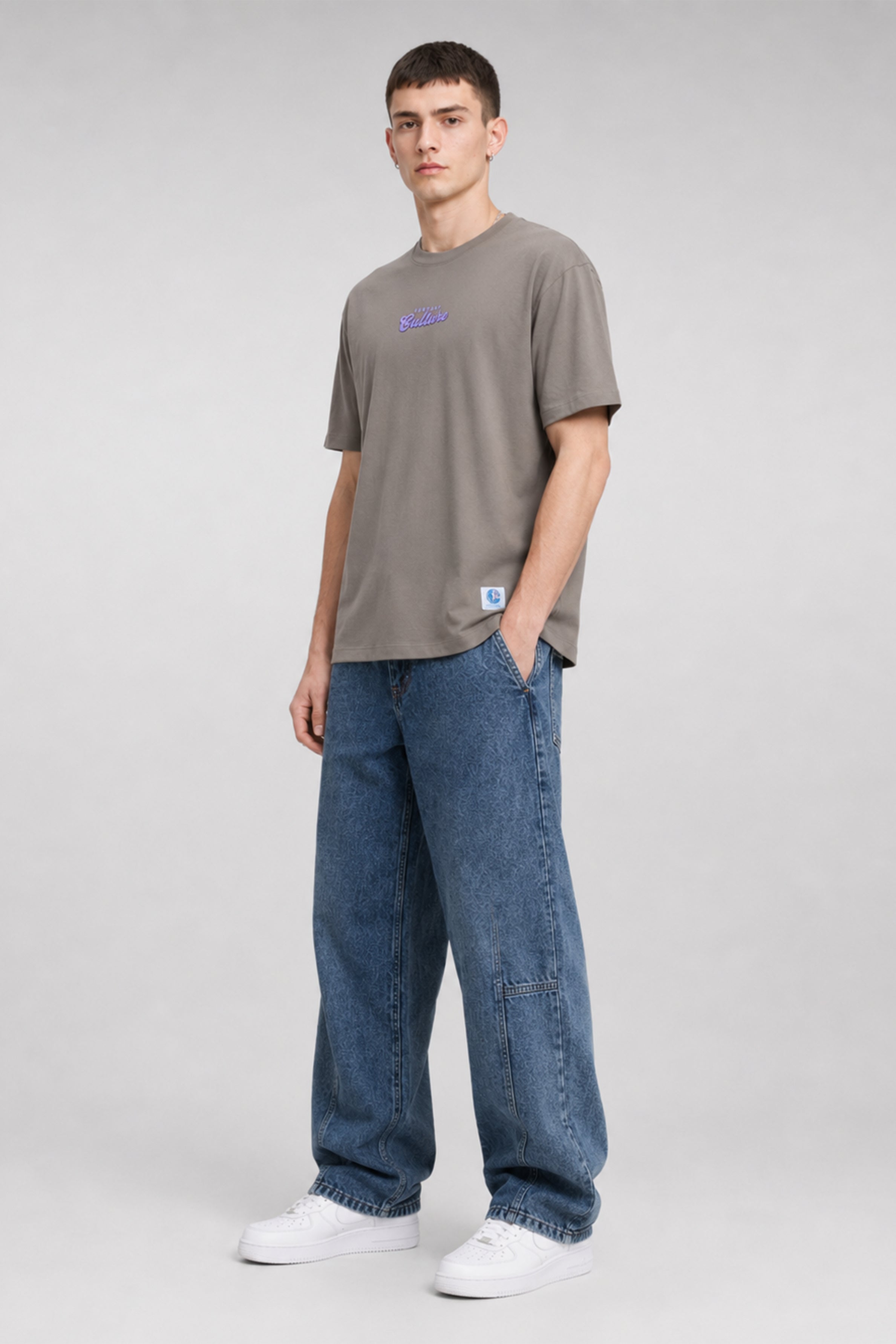 HUSTLE Men's Oversized T-Shirt - Green