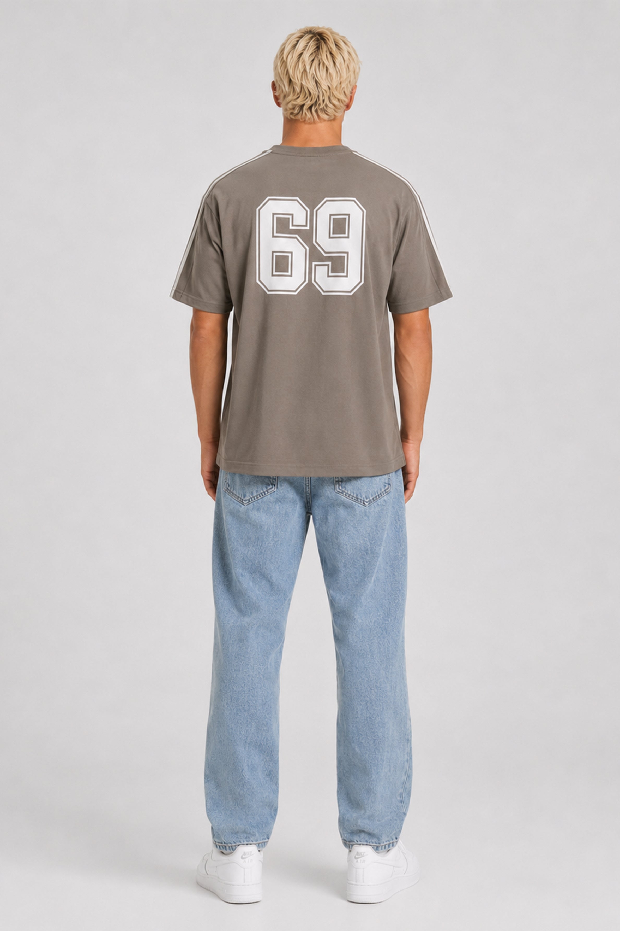 HUSTLE Men's Oversized  T-Shirt - Dark Green