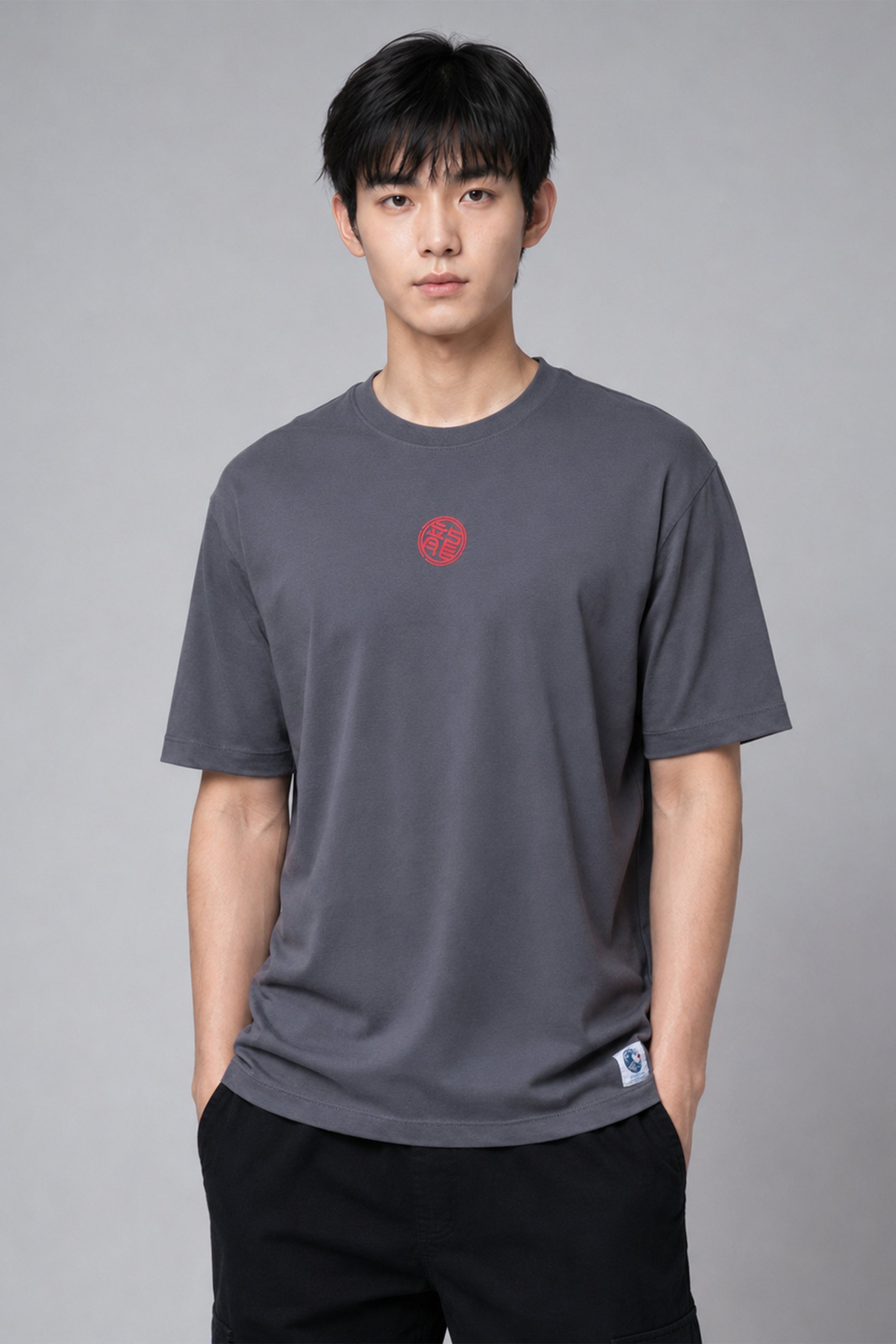 HUSTLE Men's Oversized T-Shirt - Gray