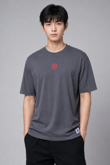 HUSTLE Men's Oversized T-Shirt - Gray