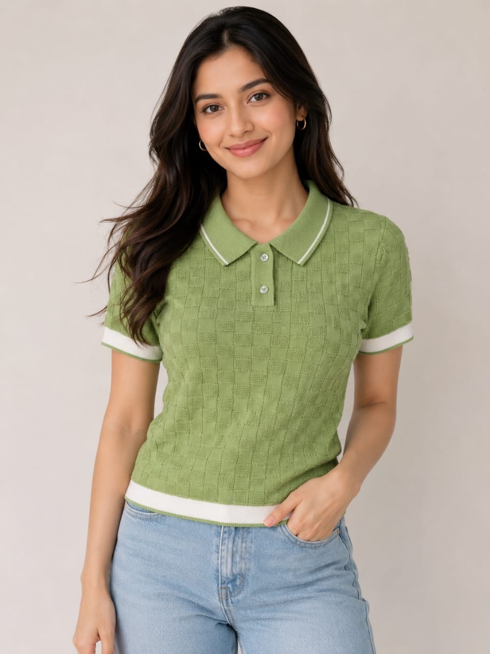 MODANO Regular T-Shirt - Light Green