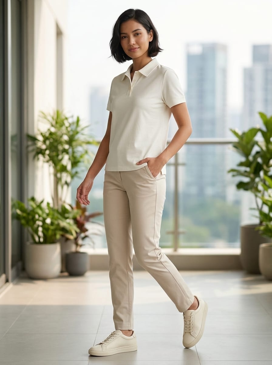 MODANO Ladies Casual T shirt - White