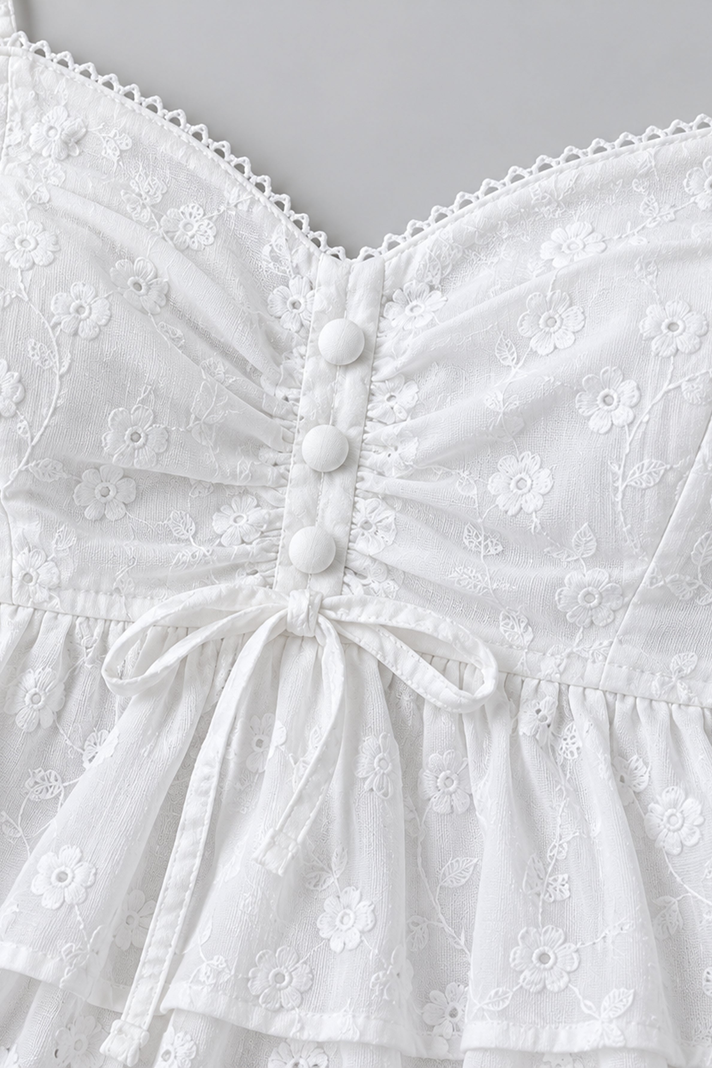 MODANO PETALS IN BLOOM Casual Top - White