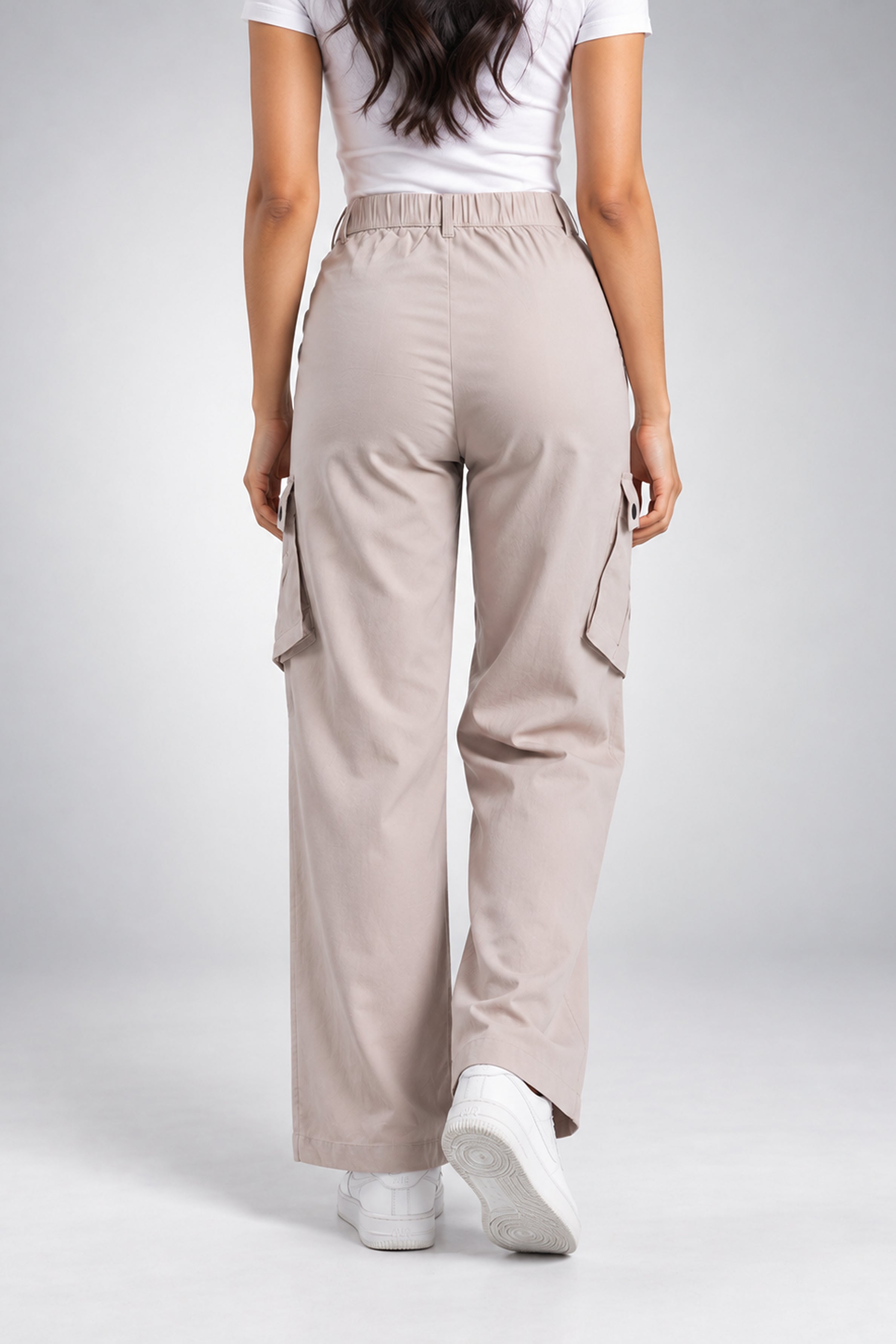 BASIC DROP MODANO Casual Cargo Pant - Khaki