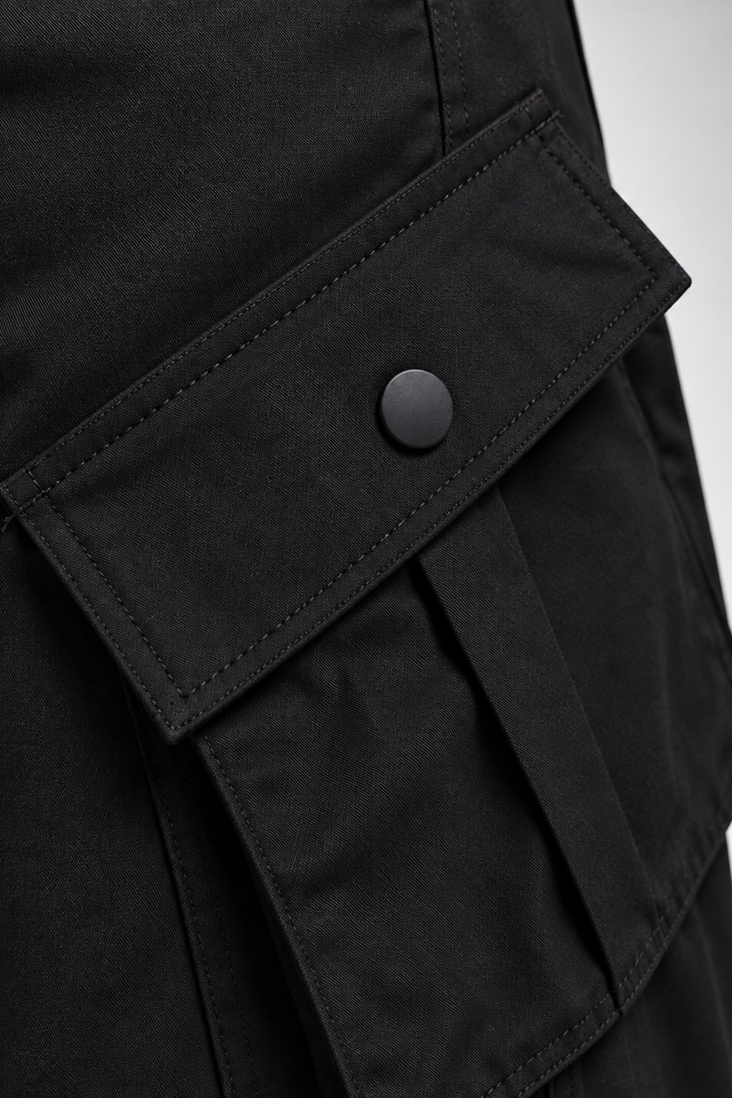 BASIC DROP MODANO Casual Cargo Pant - Black