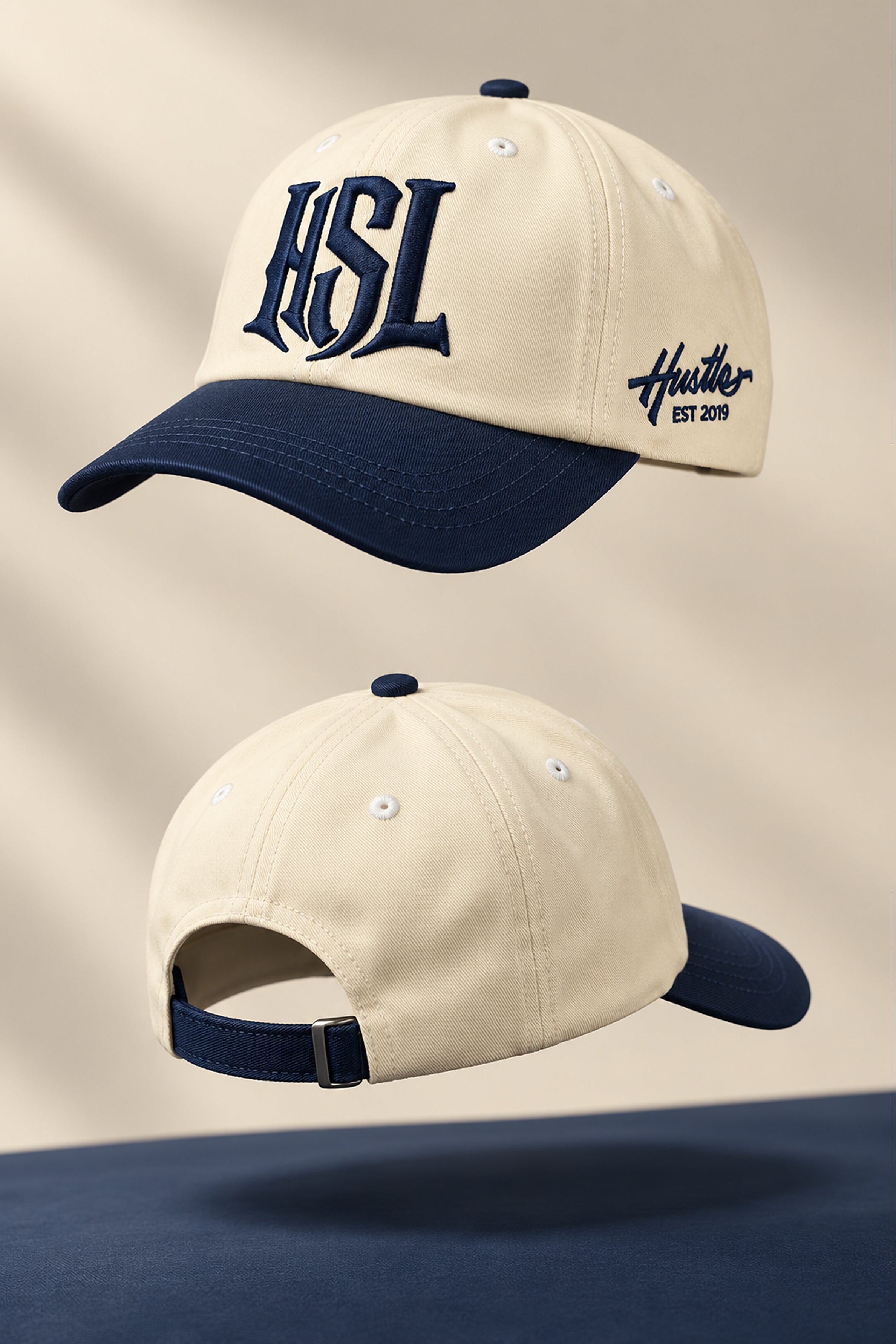 HUSTLE Men's Cap - Navy