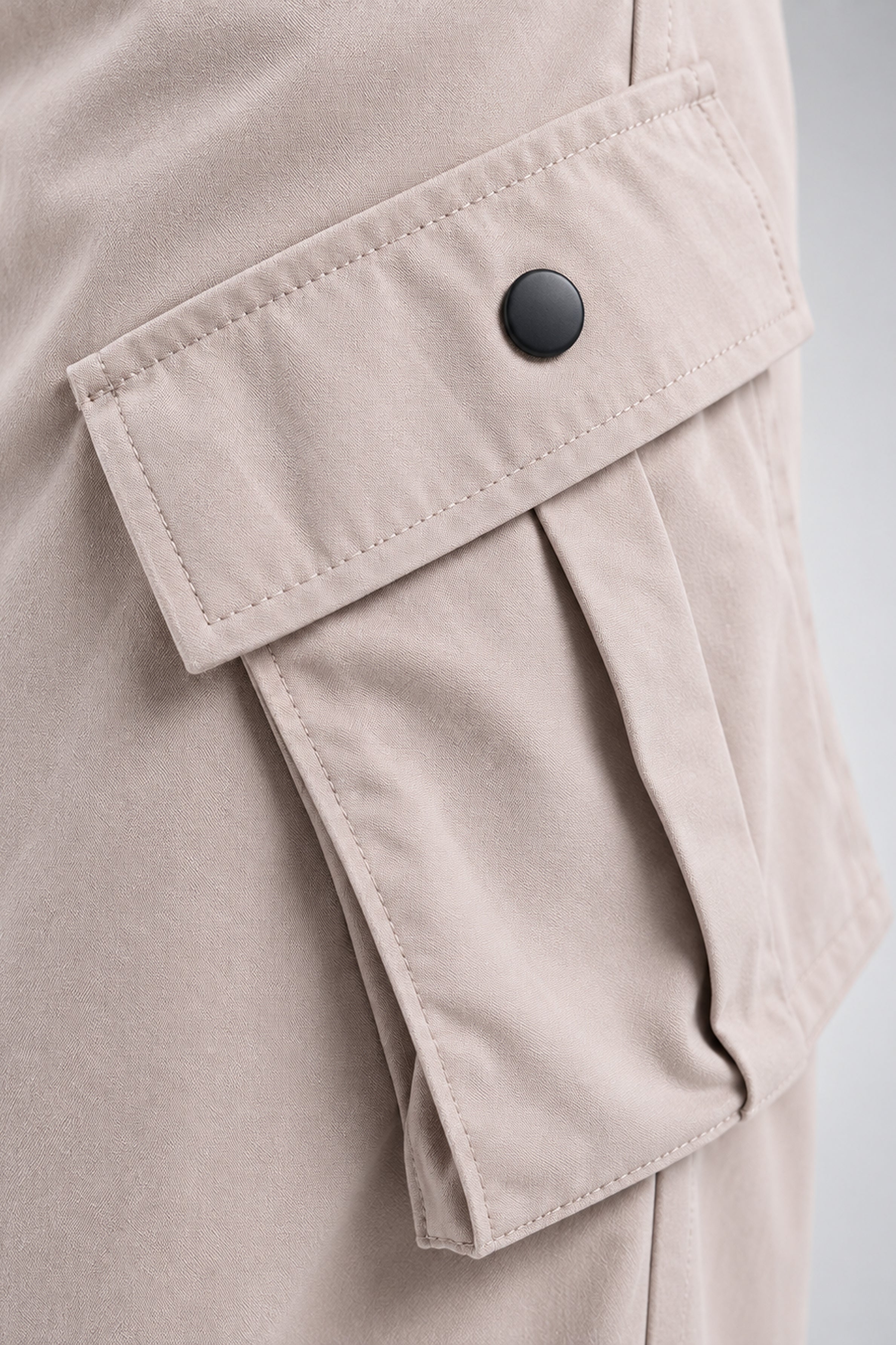 BASIC DROP MODANO Casual Cargo Pant - Khaki