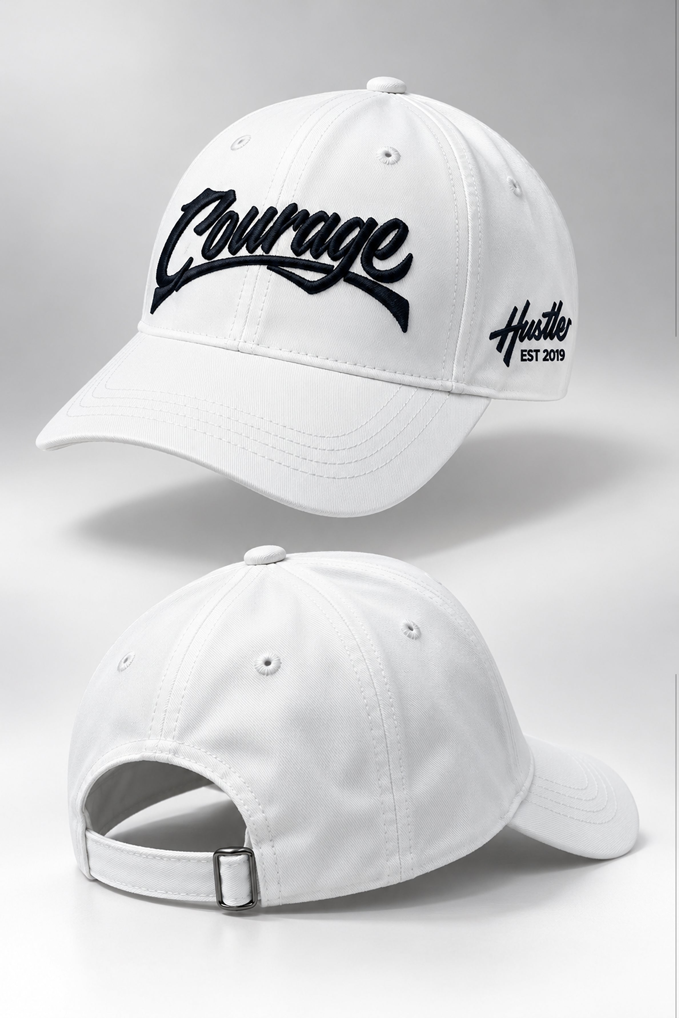 HUSTLE Men's Cap - White