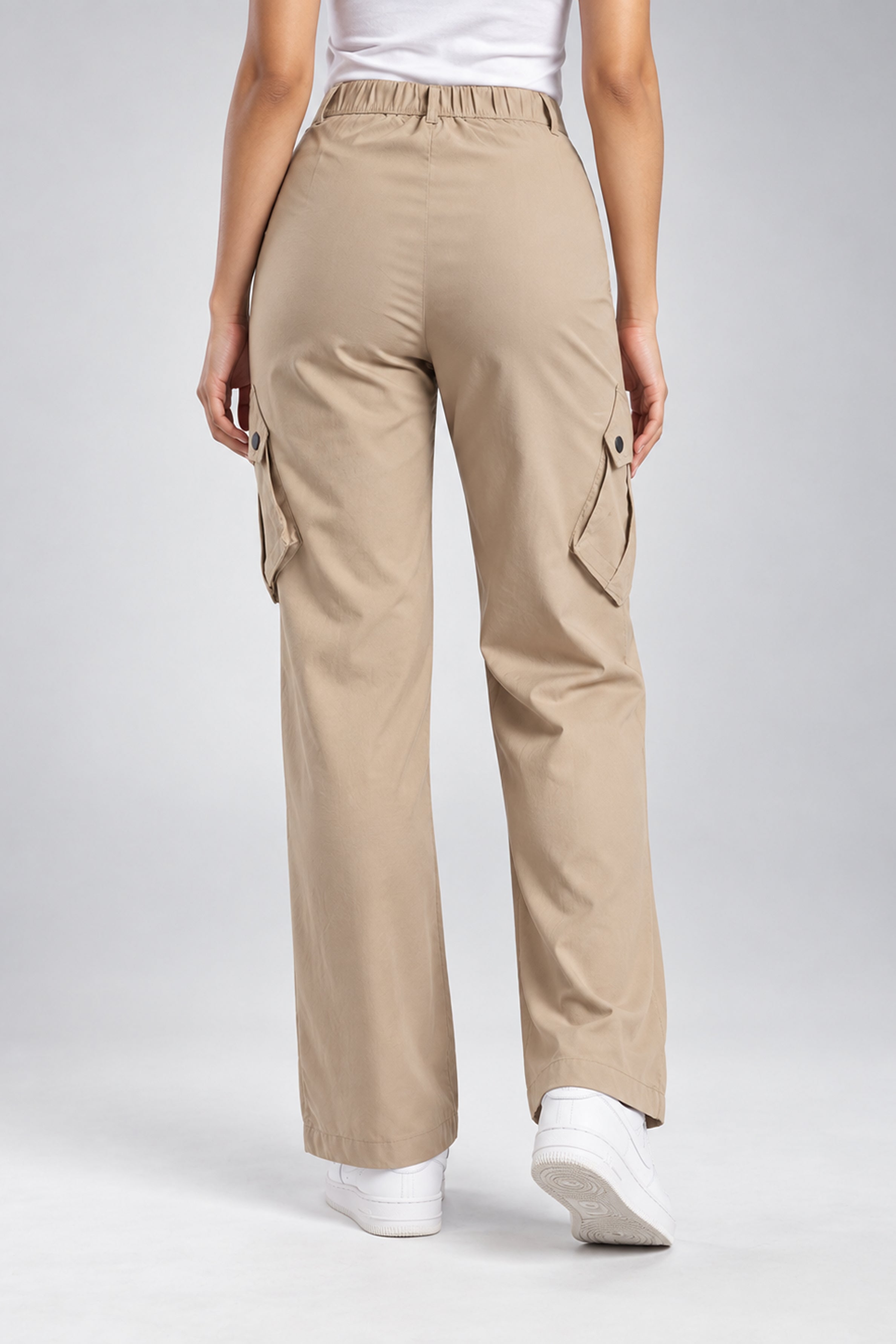 BASIC DROP MODANO Casual Cargo Pant - Beige