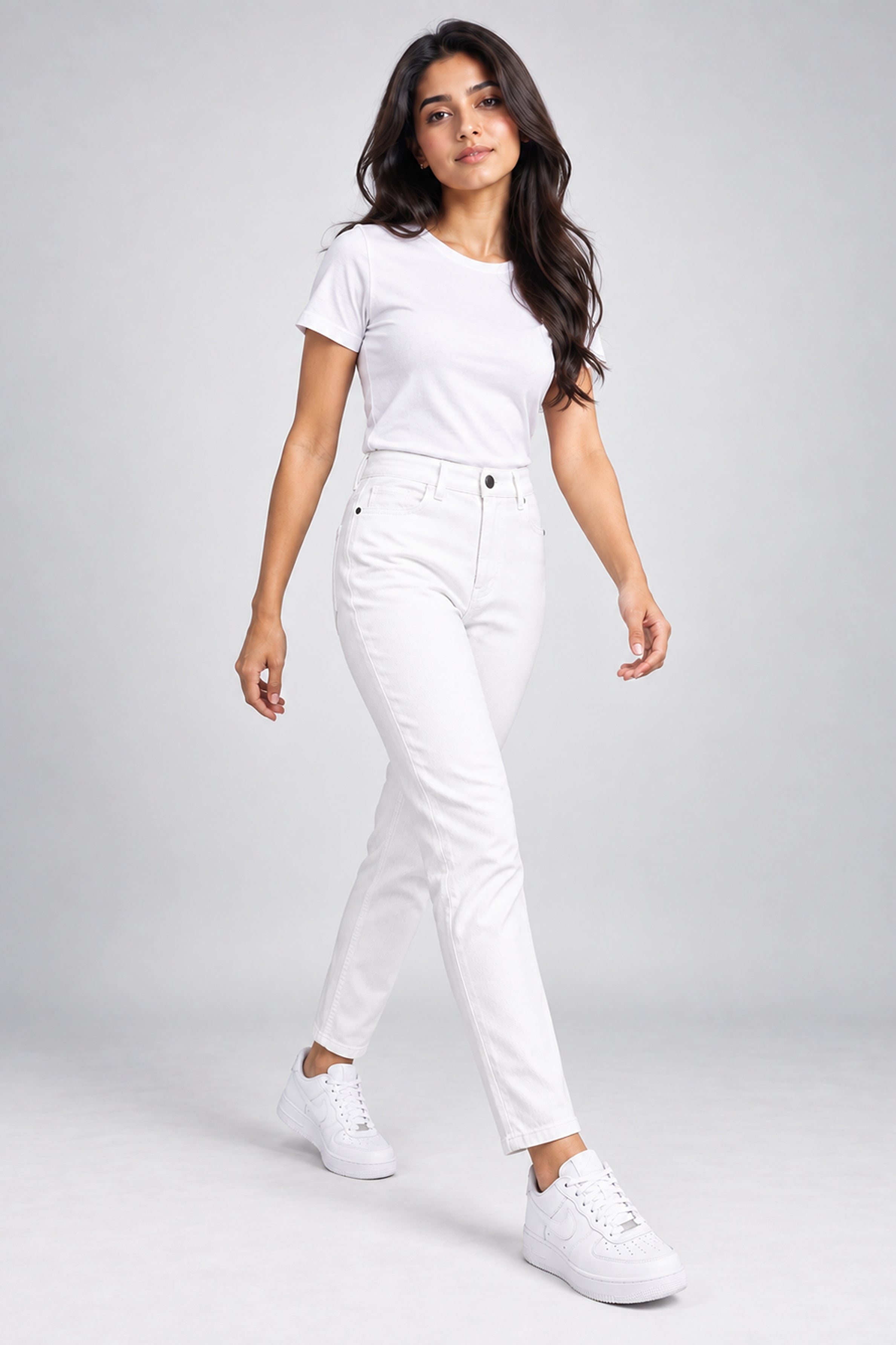 MODANO Women’s Casual Jegging - White