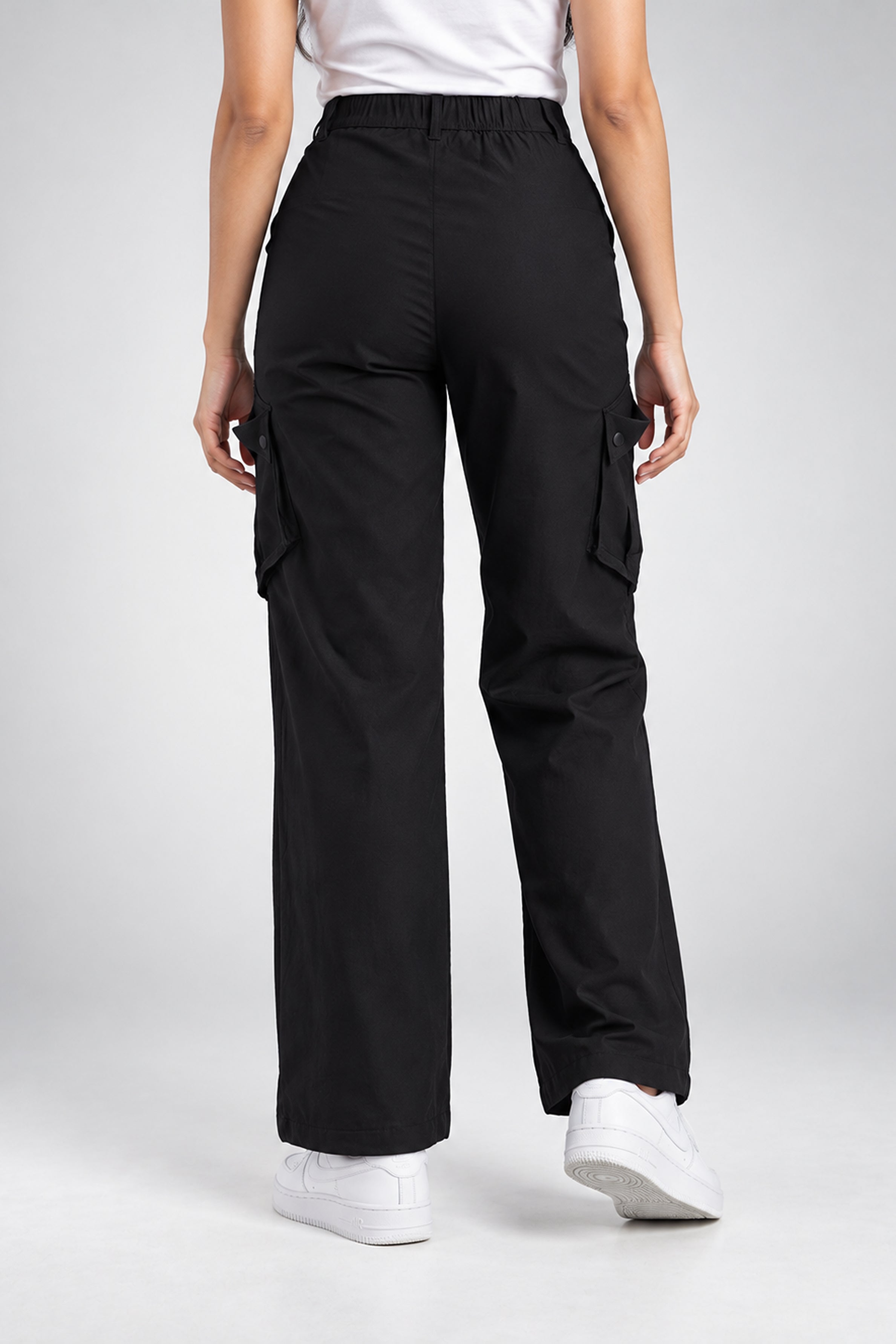 BASIC DROP MODANO Casual Cargo Pant - Black