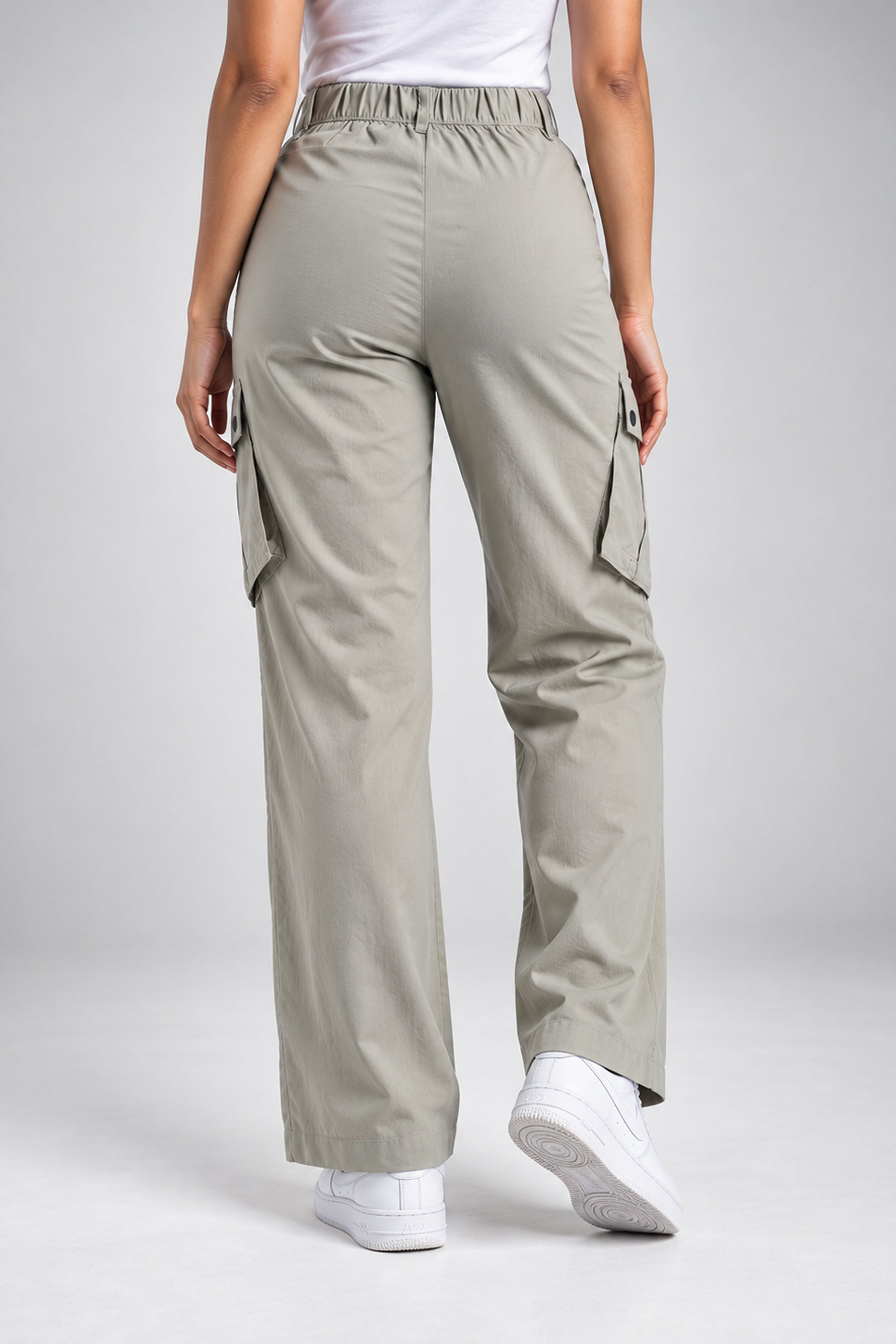 BASIC DROP MODANO Casual Cargo Pant - Light Green