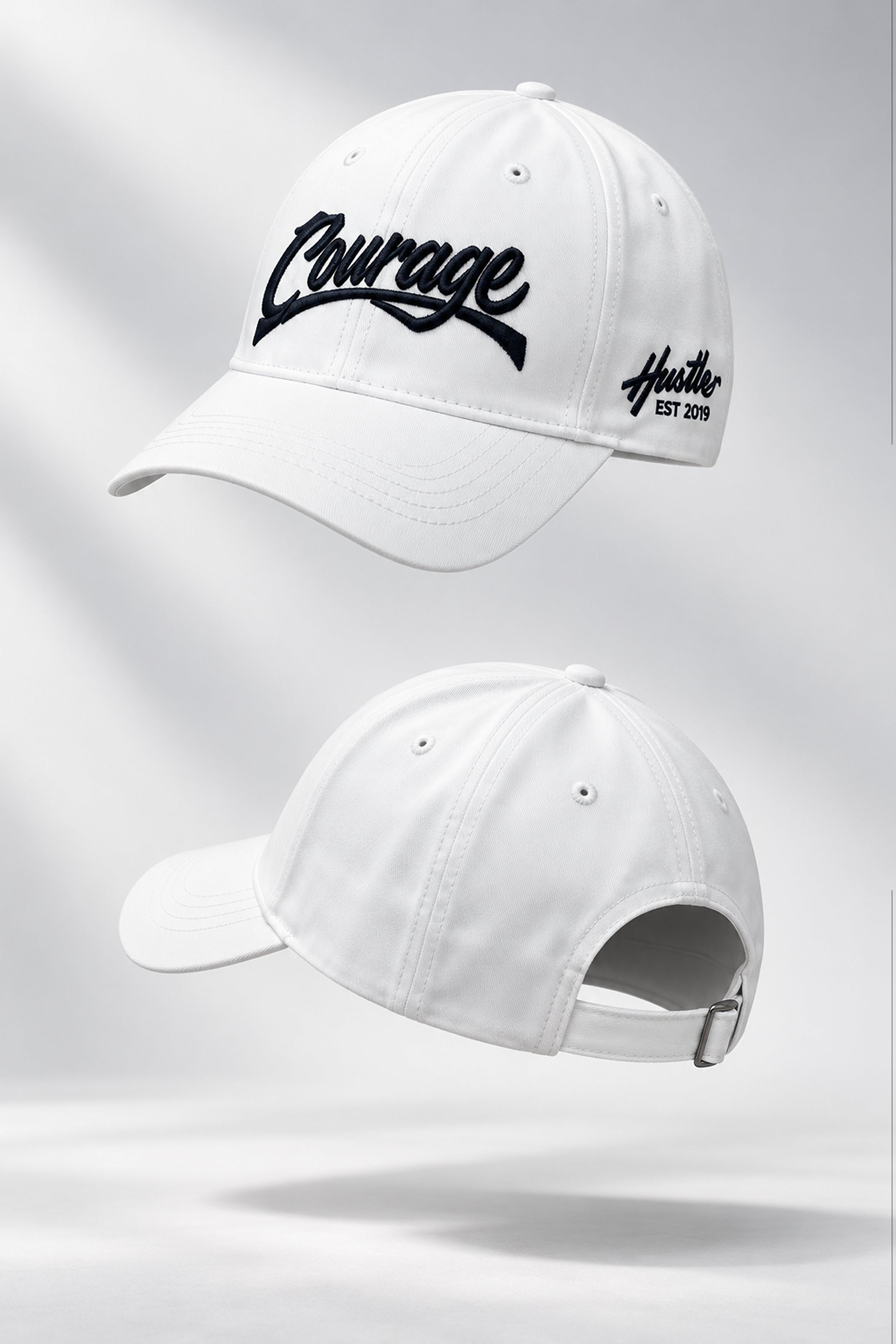 HUSTLE Men's Cap - White