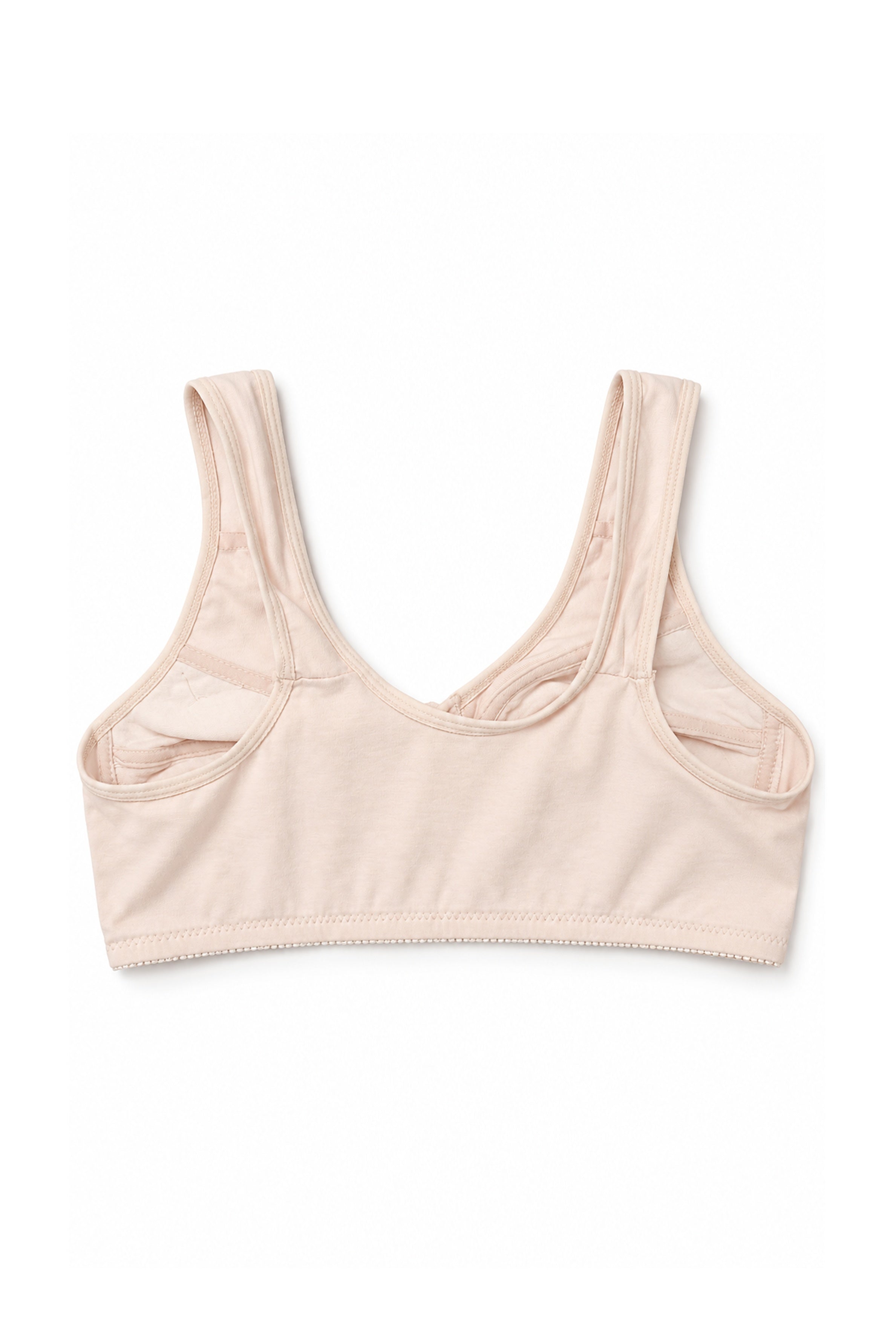 Women's Front Open 3-Button Feeding Bra – Beige