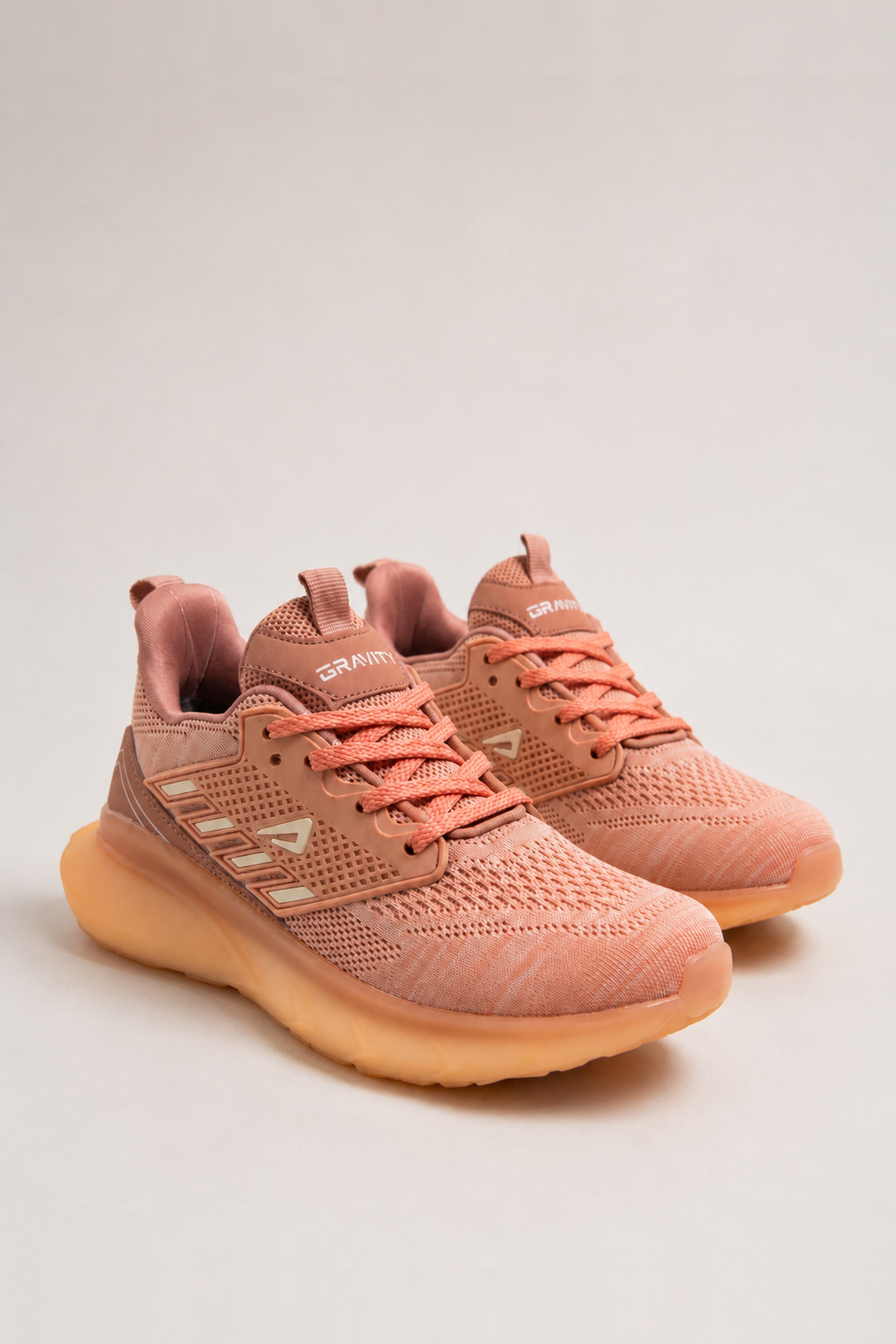 IMPAKTO Women's Peach Sports Shoes