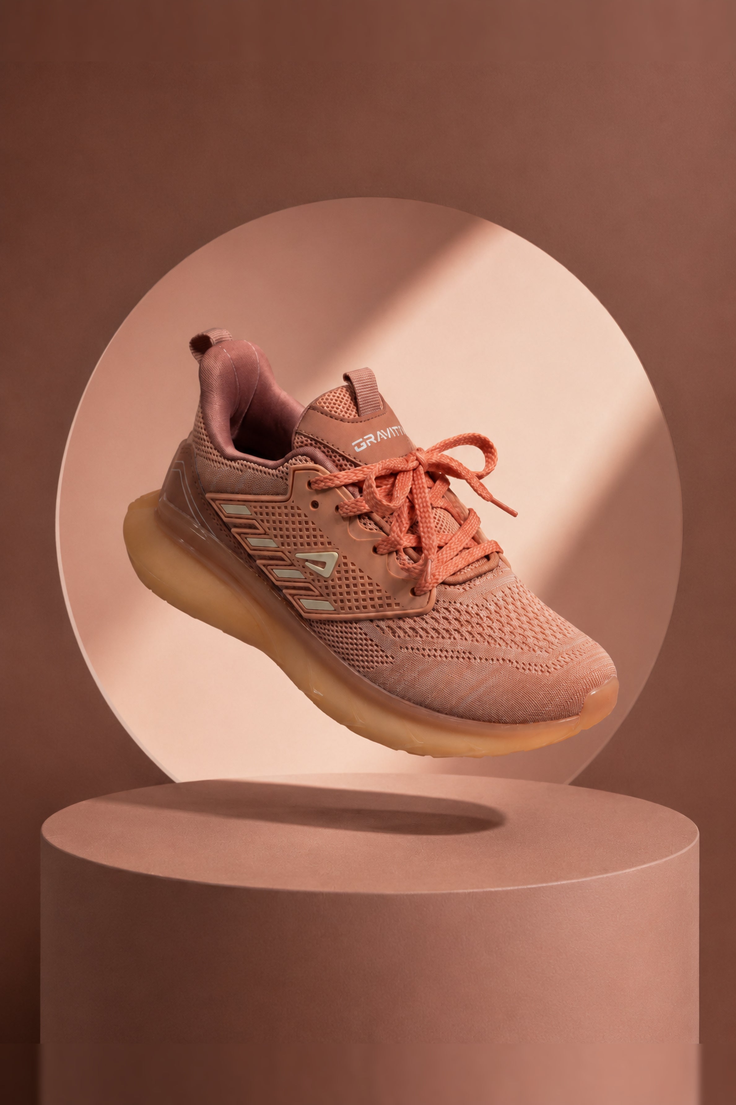 IMPAKTO Women's Peach Sports Shoes