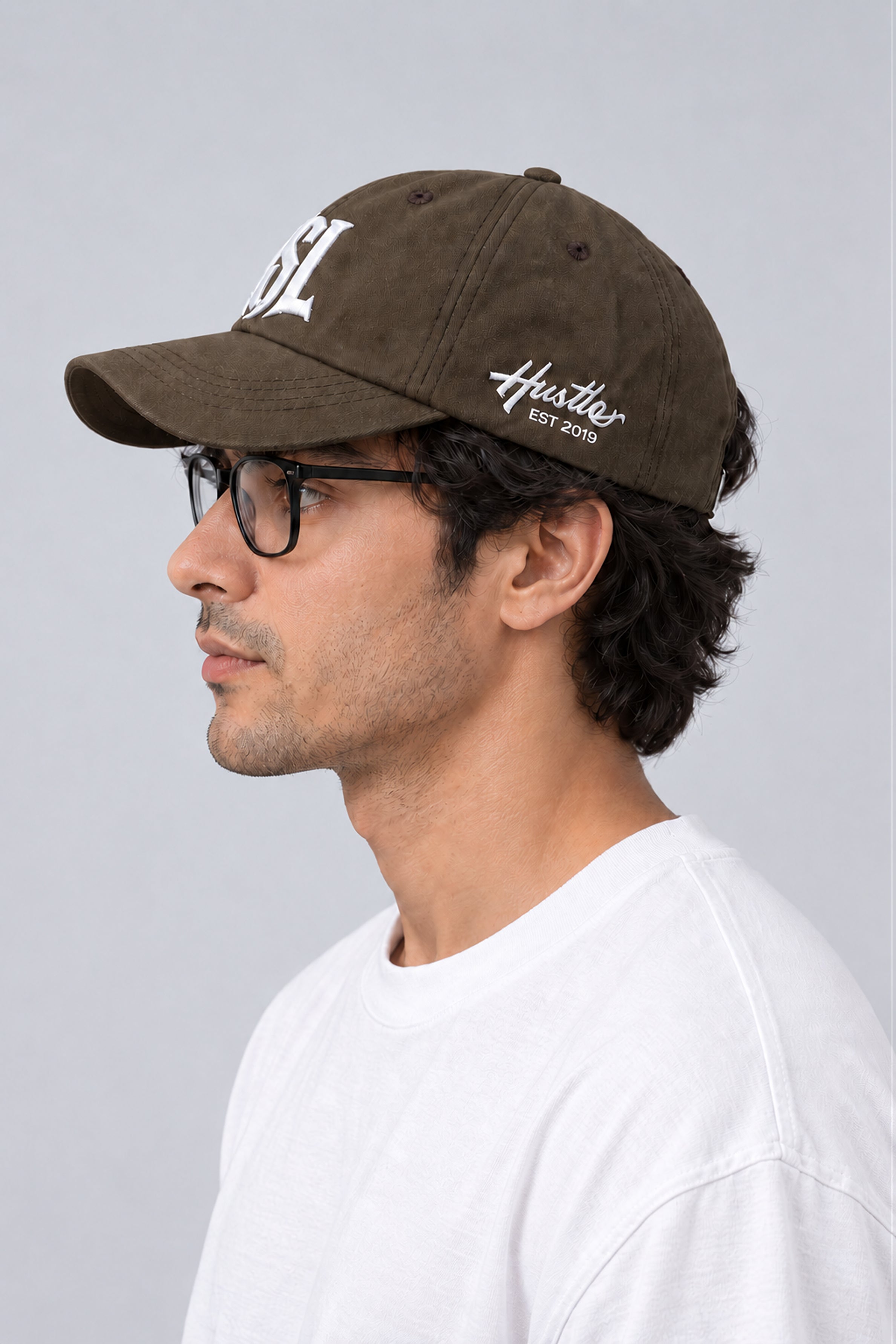 HUSTLE Men's Cap - Coffe