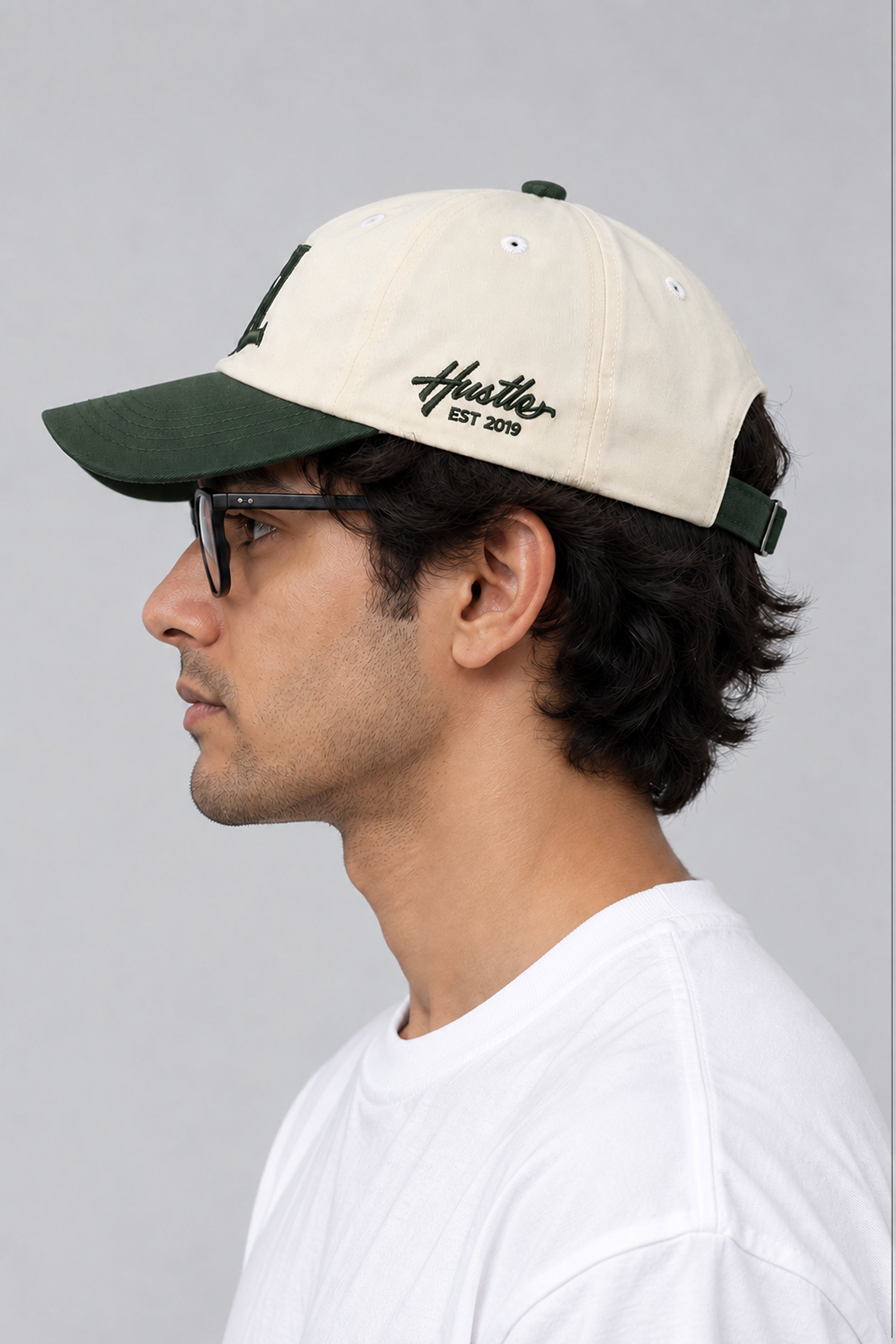 HUSTLE Men's Cap - Olive