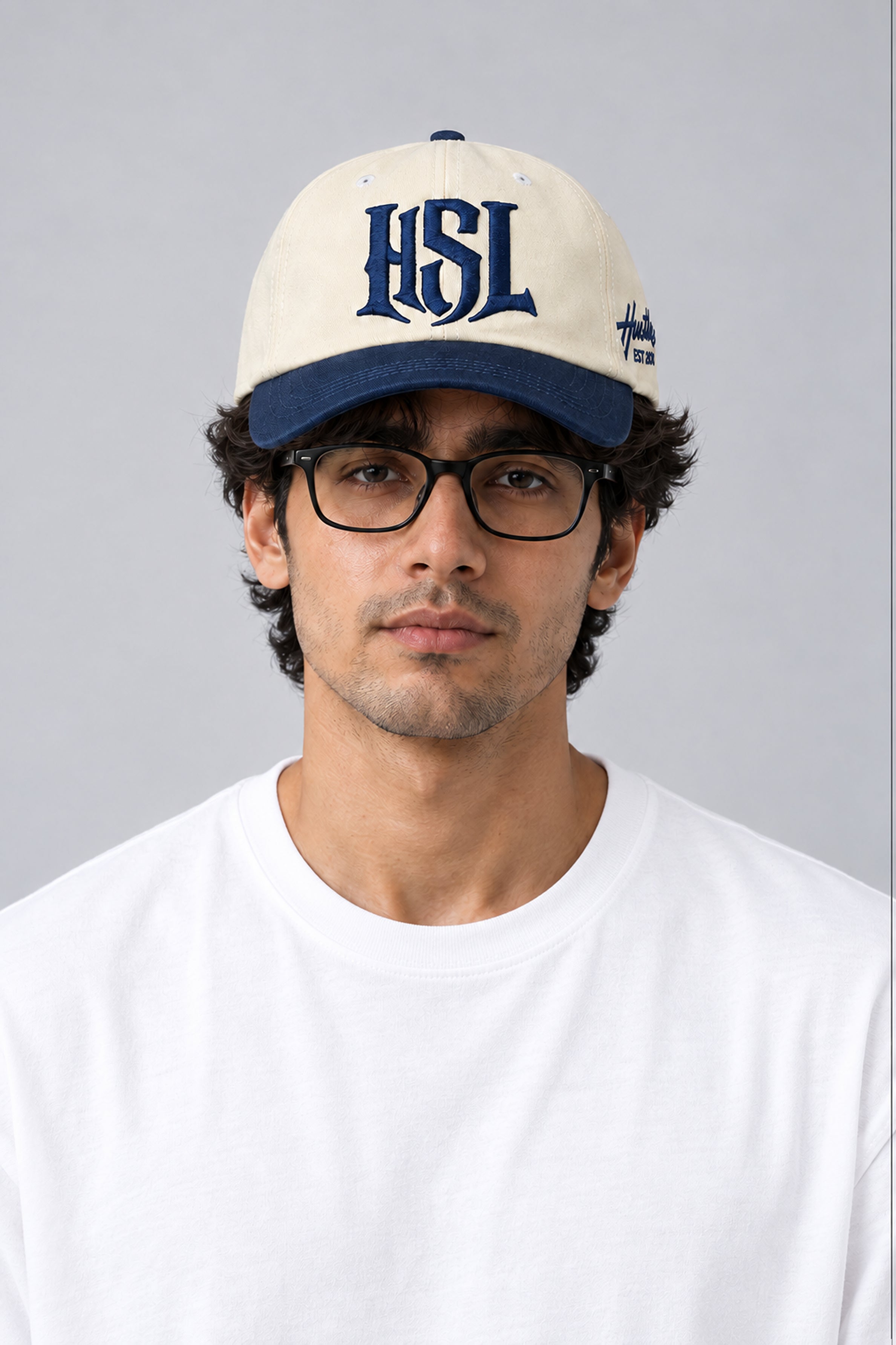 HUSTLE Men's Cap - Navy