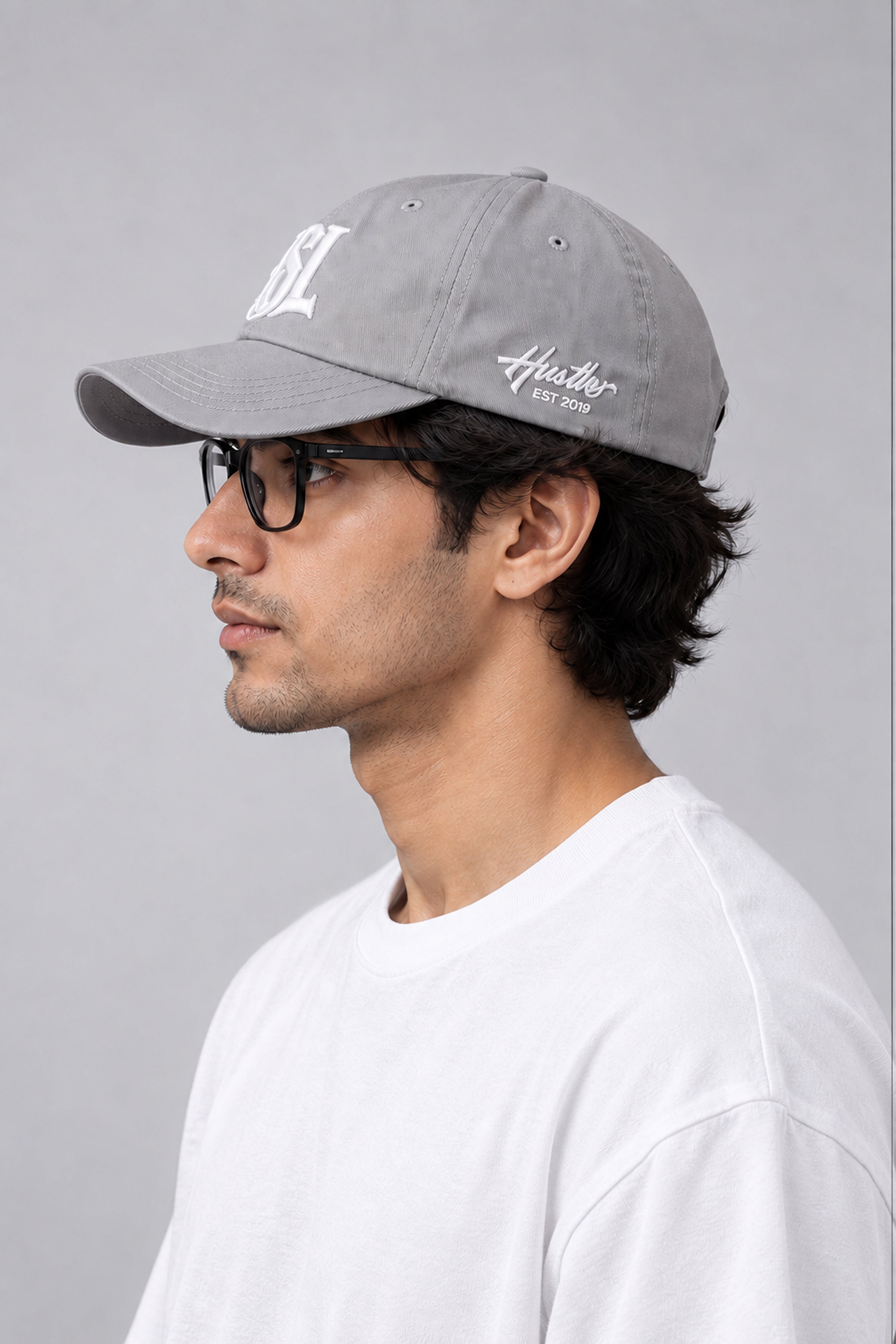 HUSTLE Men's Cap - Ash
