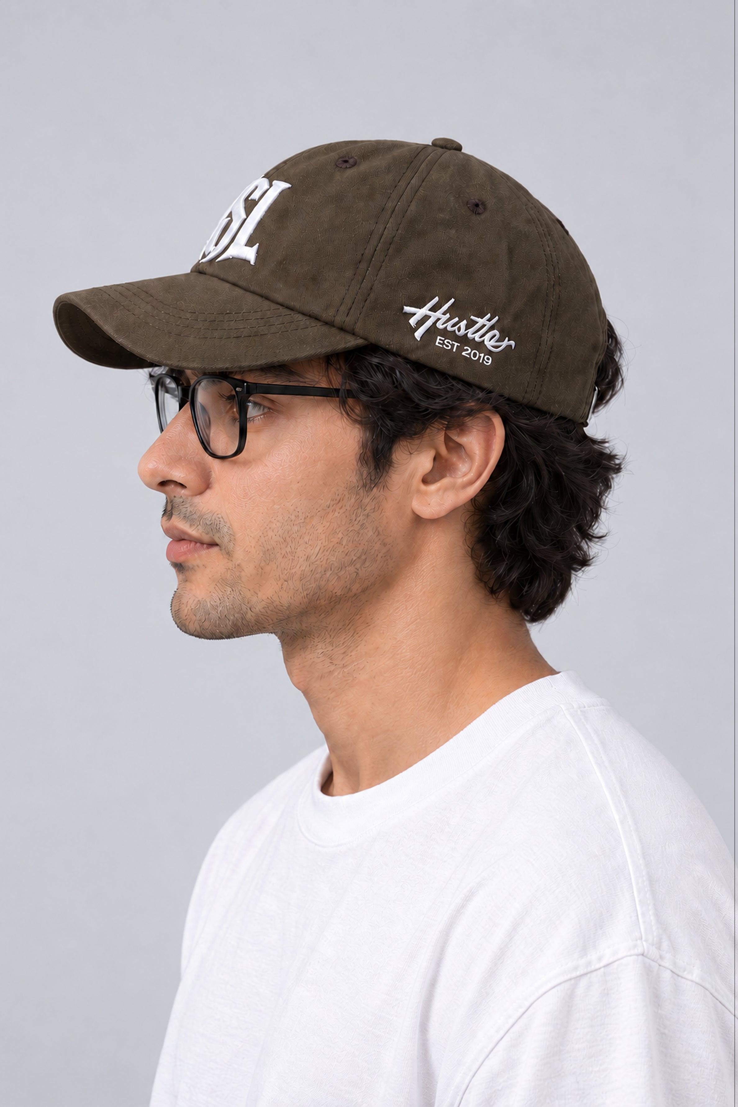 HUSTLE Men's Cap - Coffe