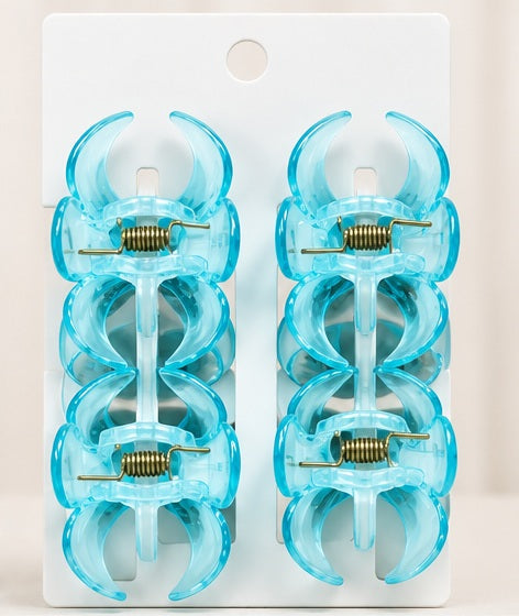 MOON Stone Women's Hair Slide - 3pcs