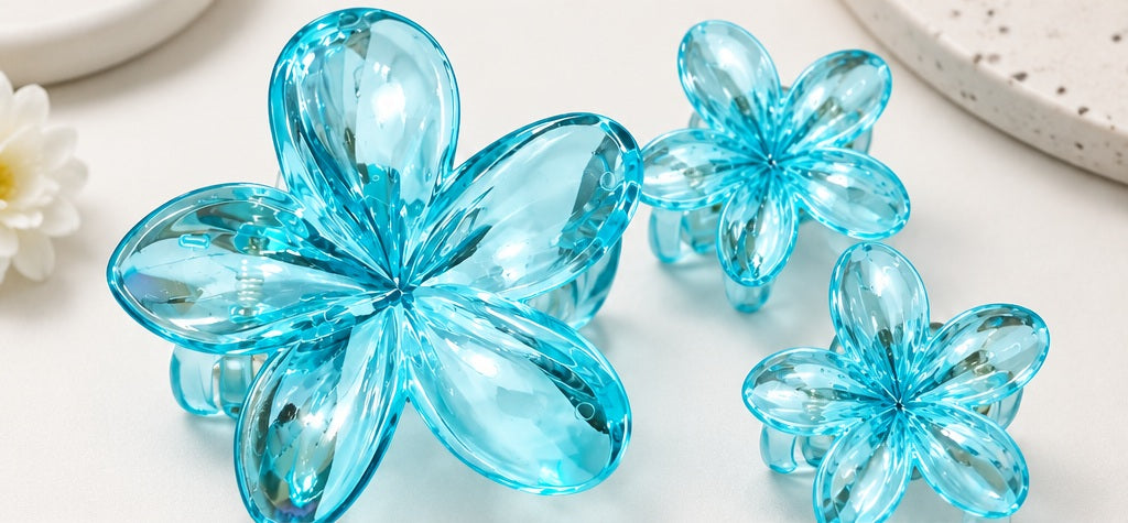 MOON Stone Women's Hair Slide - 3pcs