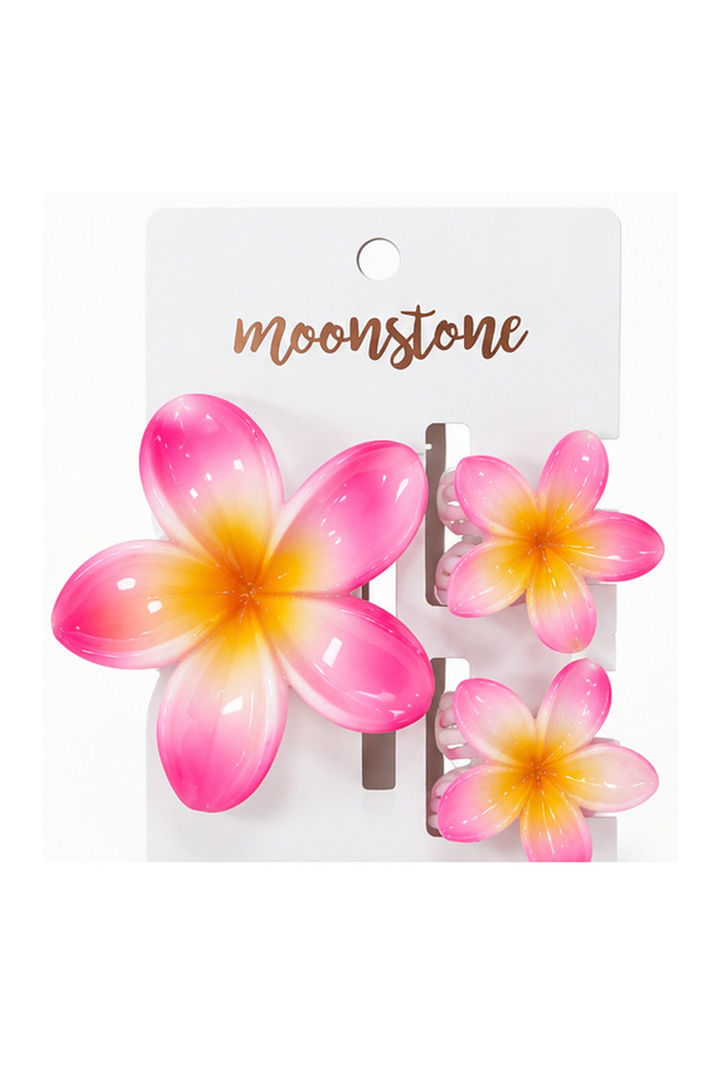 MOON Stone Women's Hair Slide - 3pcs