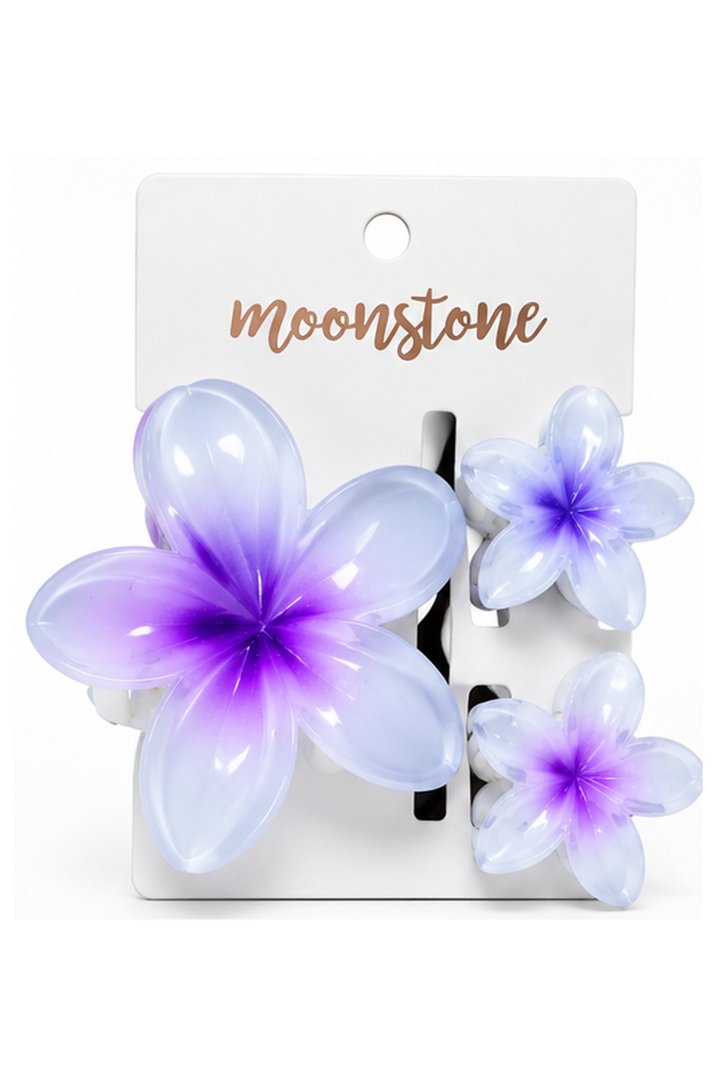 MOON Stone Women's Hair Slide - 3pcs