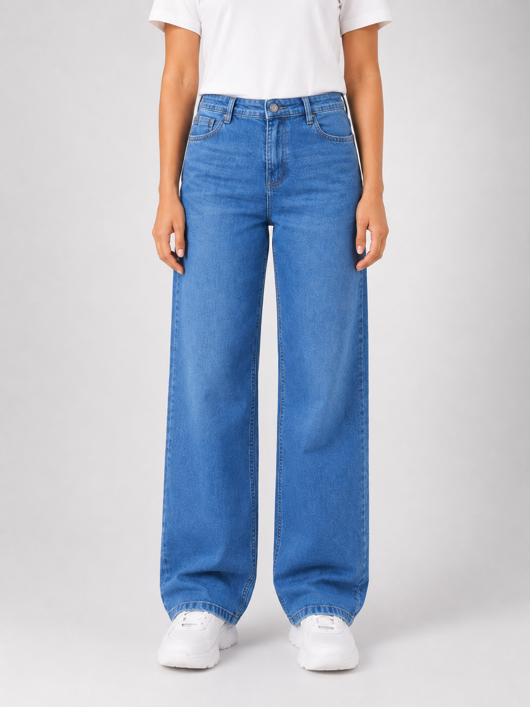 MODANO Women's Jeans - Mid Blue